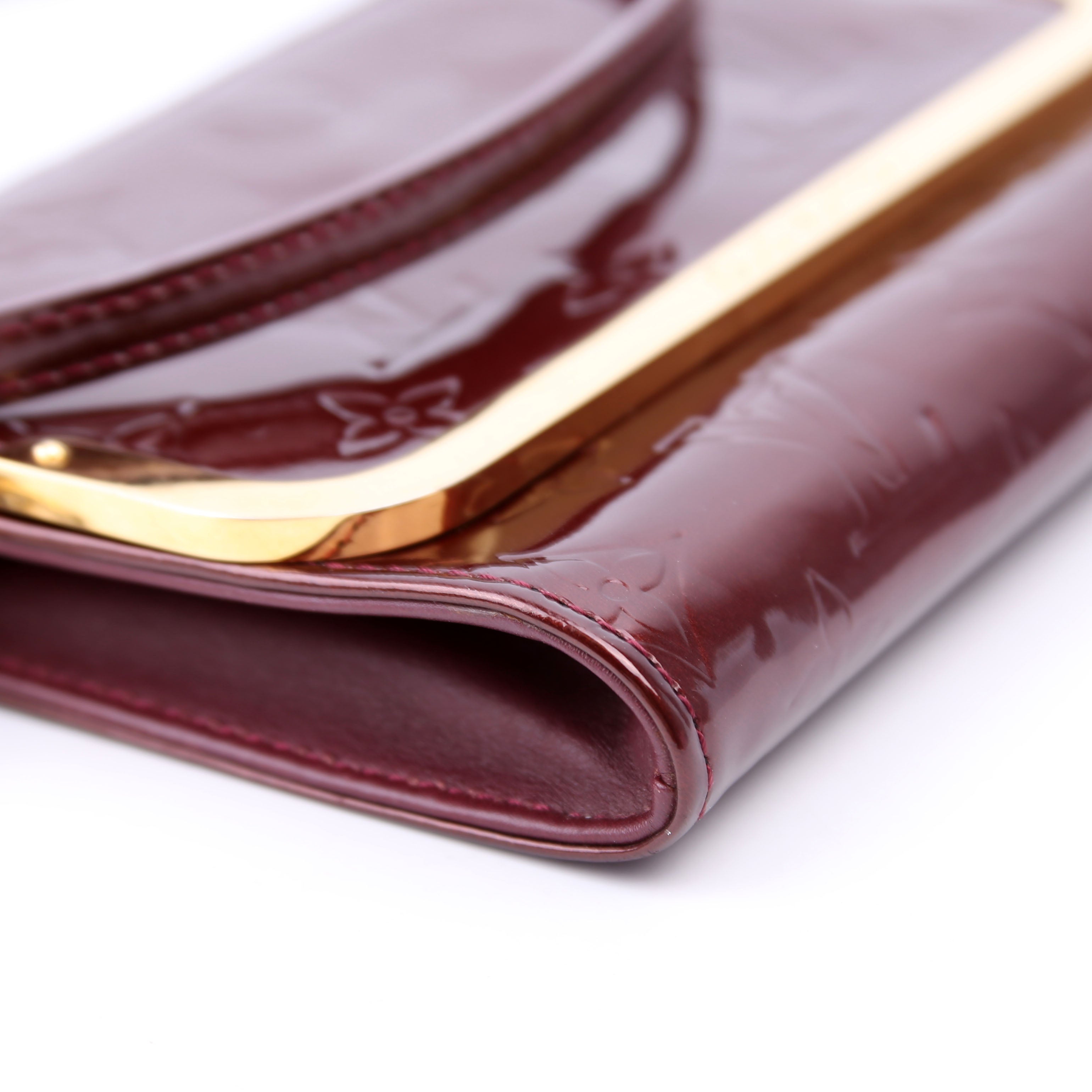 Louis Vuitton Rossmore Clutch PM Vernis Maroon