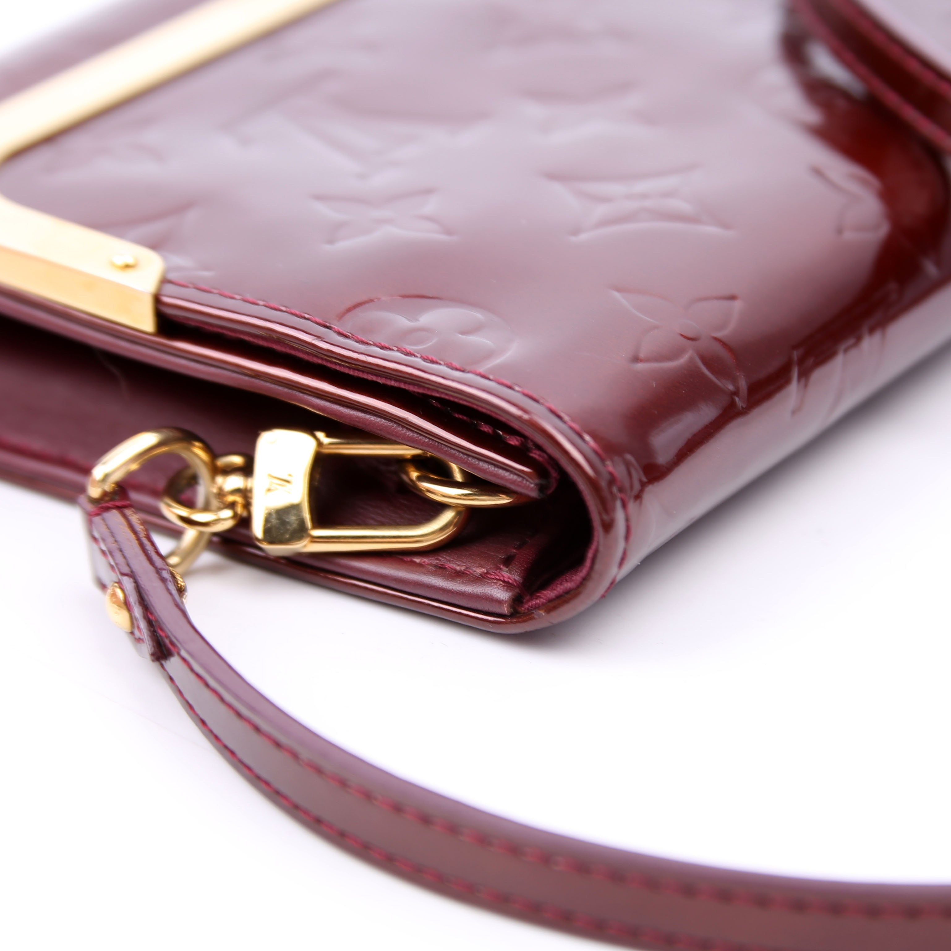 Louis Vuitton Rossmore Clutch PM Vernis Maroon