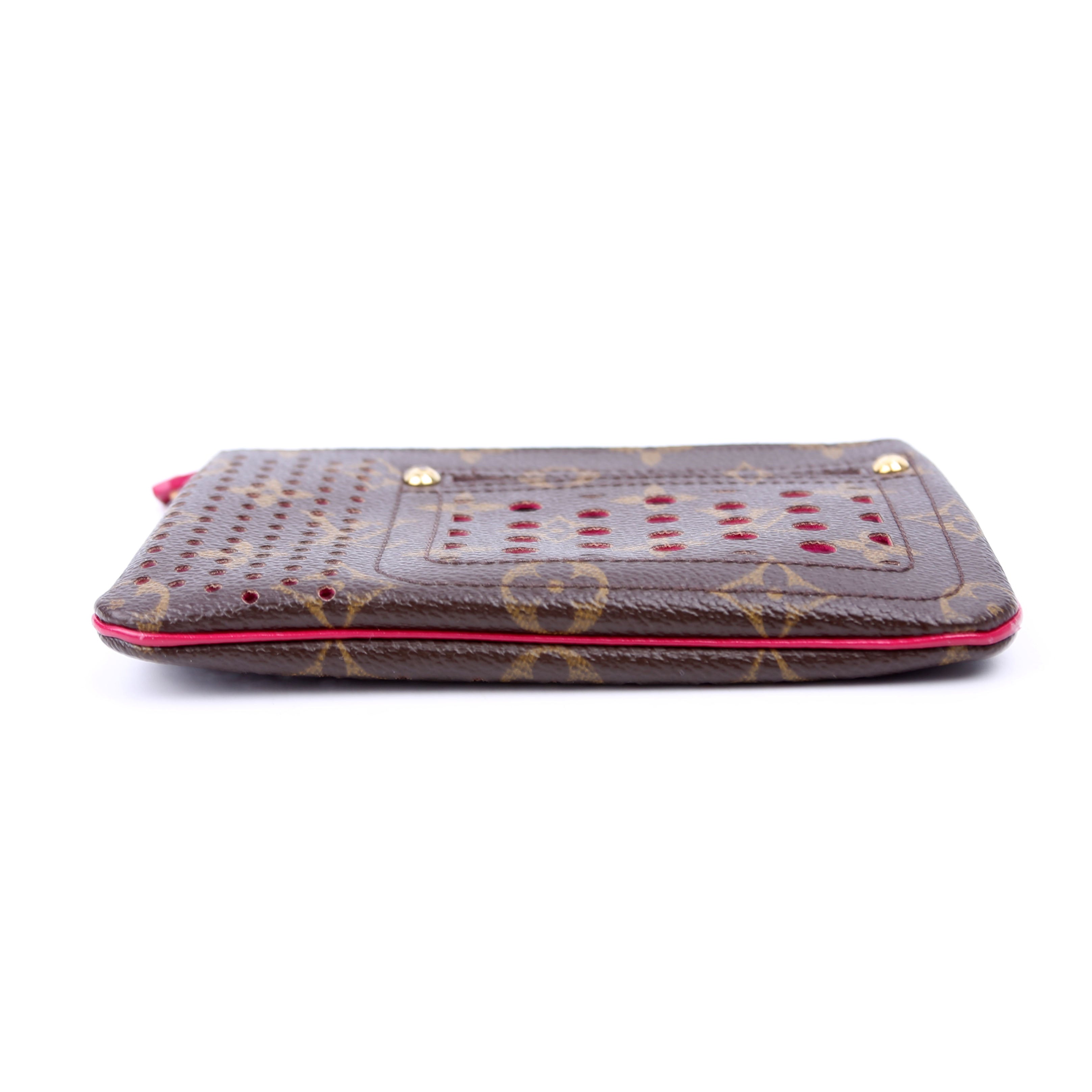 Louis Vuitton Pochette Plat Monogram Perforated Berry