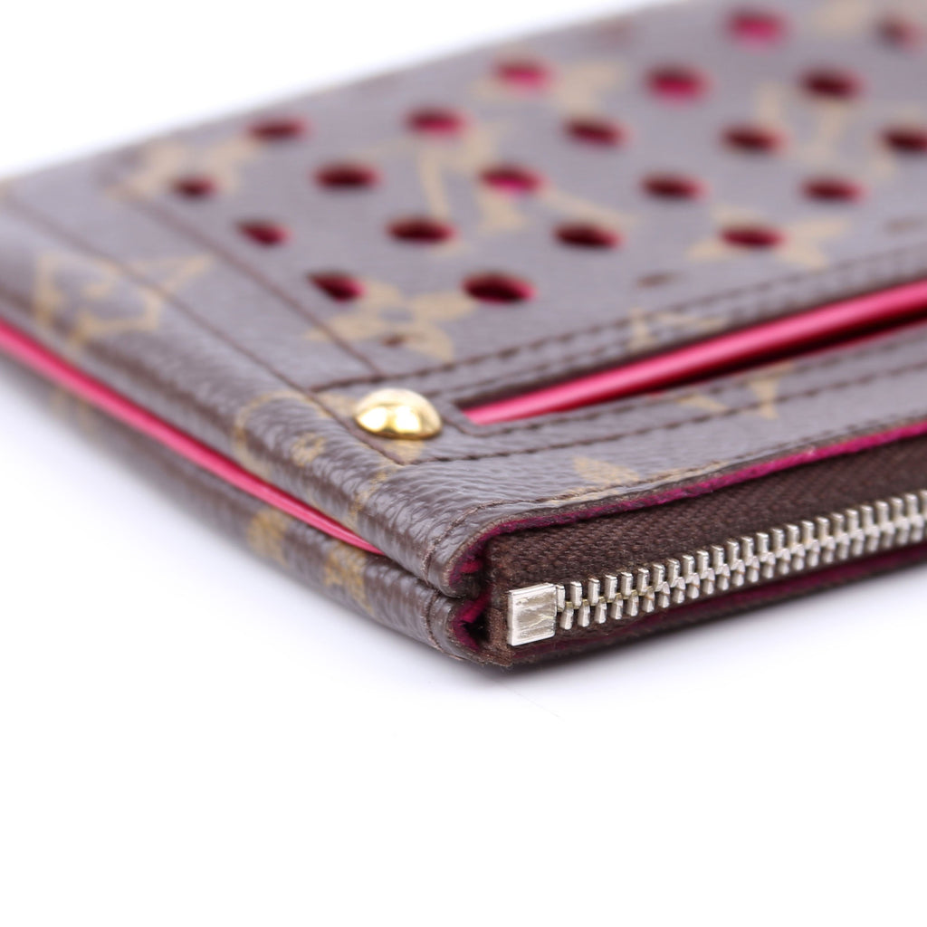 Louis Vuitton Pochette Plat Monogram Perforated Berry