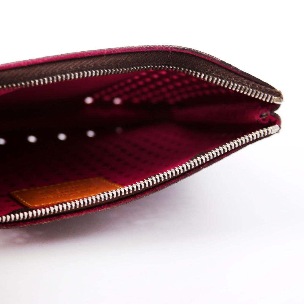 Louis Vuitton Pochette Plat Monogram Perforated Berry