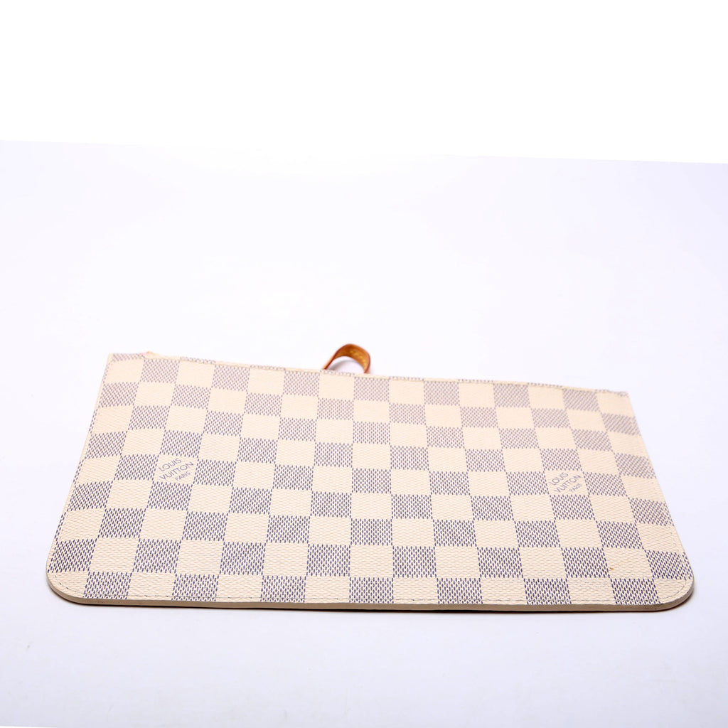 Louis Vuitton Pochette Only Damier Azur Neverfull Pink