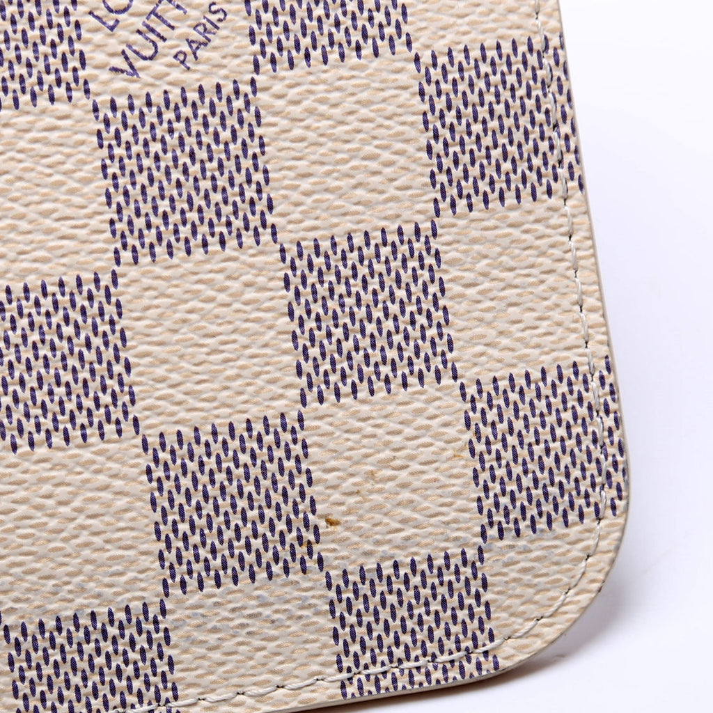 Louis Vuitton Pochette Only Damier Azur Neverfull Pink