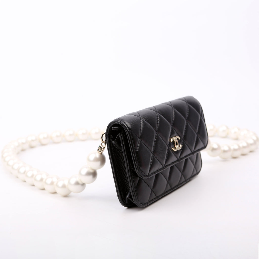 Chanel Maxi Pearls WOC Lambskin 30M Black