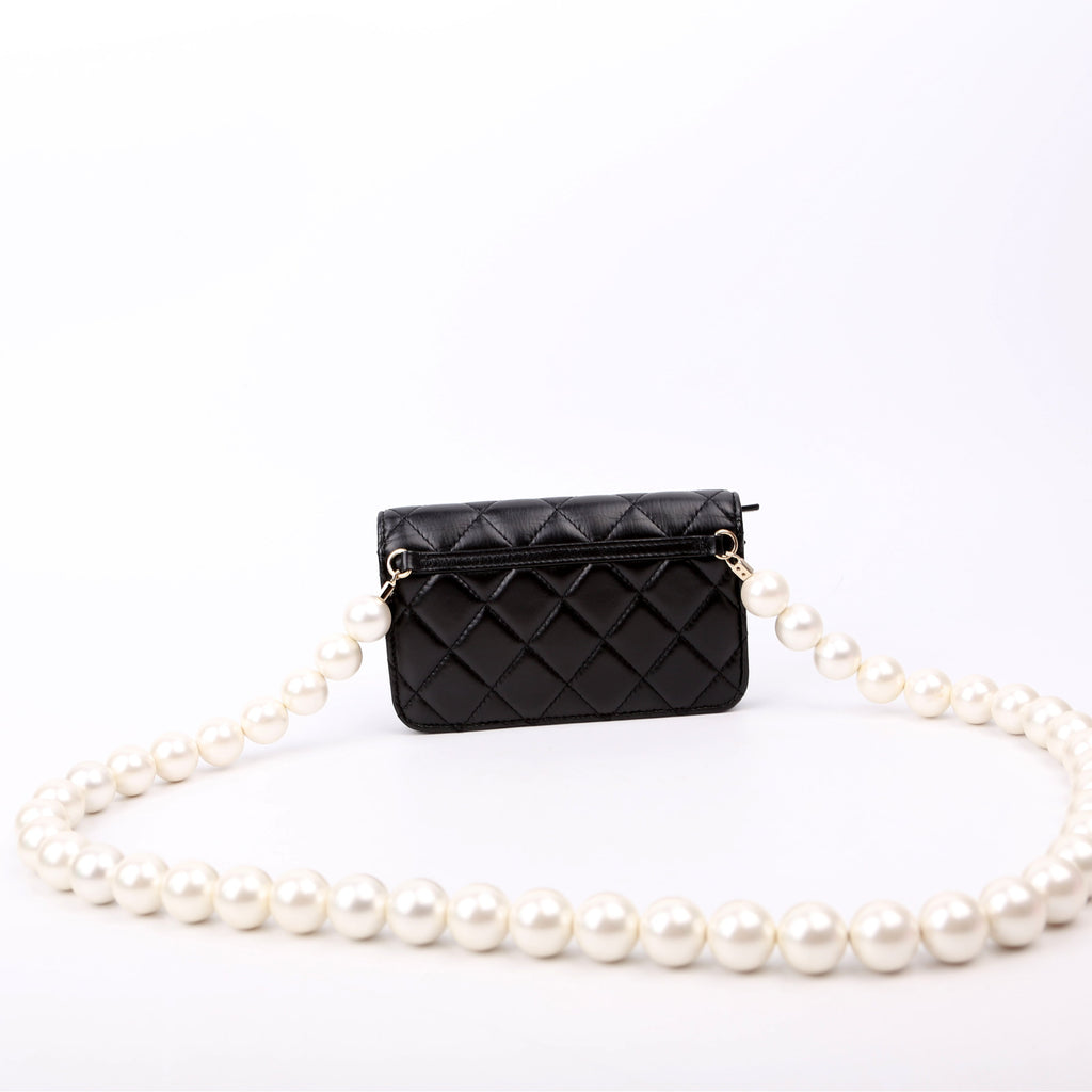 Chanel Maxi Pearls WOC Lambskin 30M Black