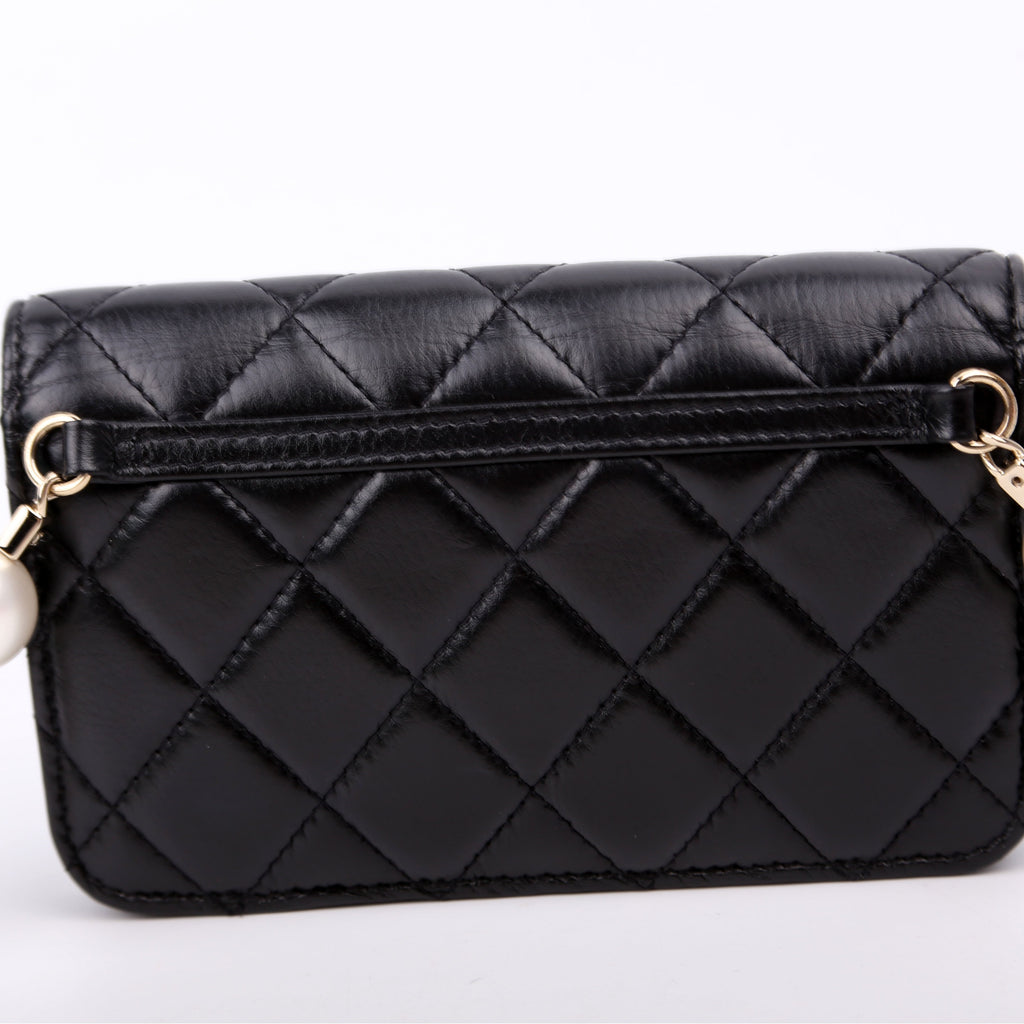 Chanel Maxi Pearls WOC Lambskin 30M Black