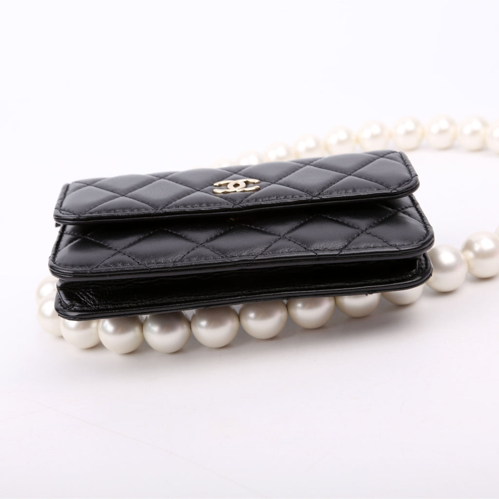 Chanel Maxi Pearls WOC Lambskin 30M Black
