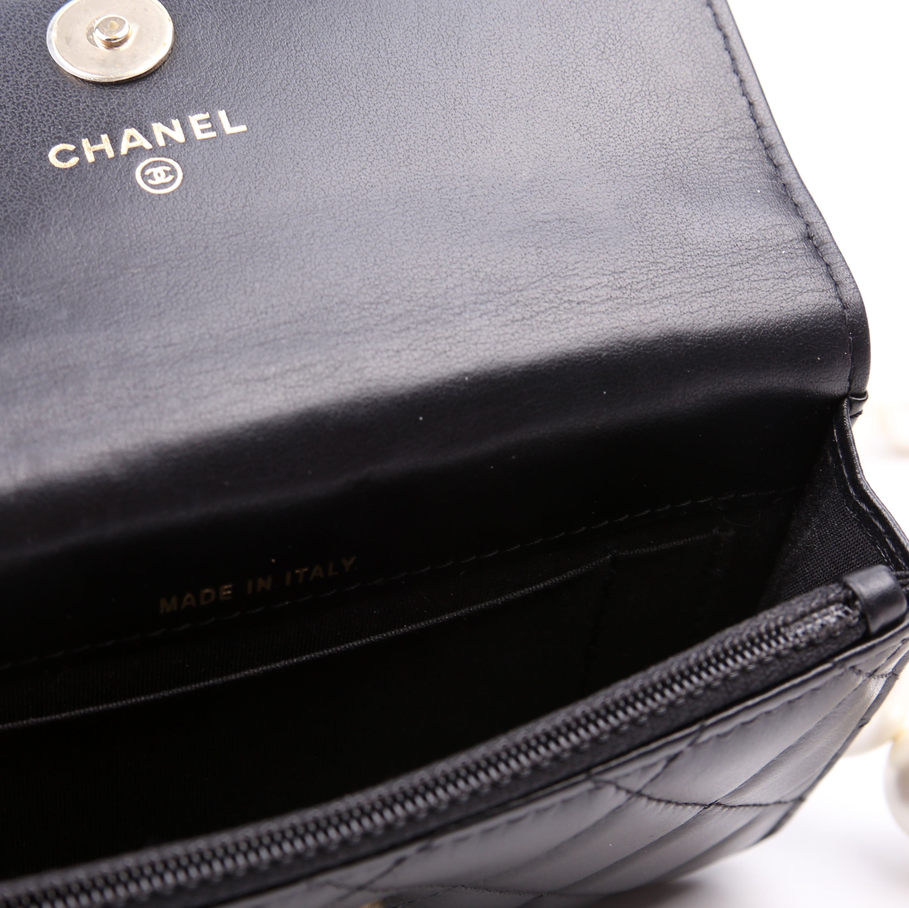 Chanel Maxi Pearls WOC Lambskin 30M Black