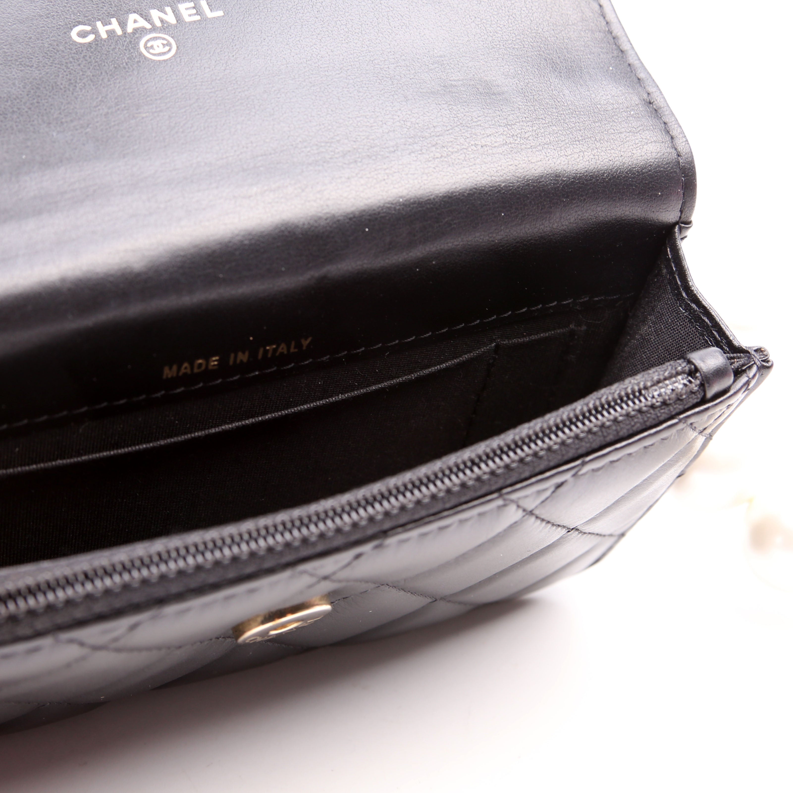 Chanel Maxi Pearls WOC Lambskin 30M Black