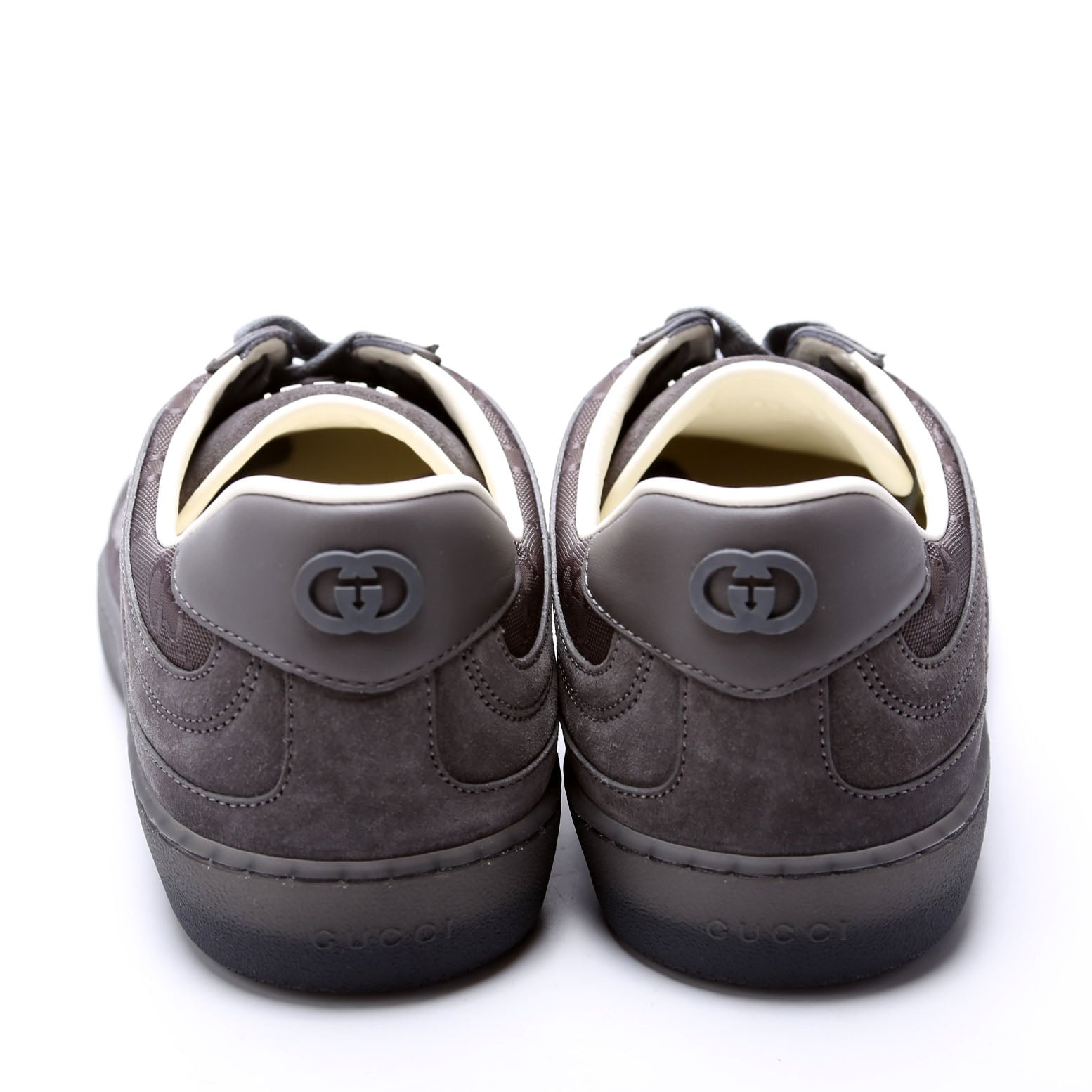 Gucci G75 Suede/Nylon Sneakers Men's Size 8.5 (Women's 41) Grey