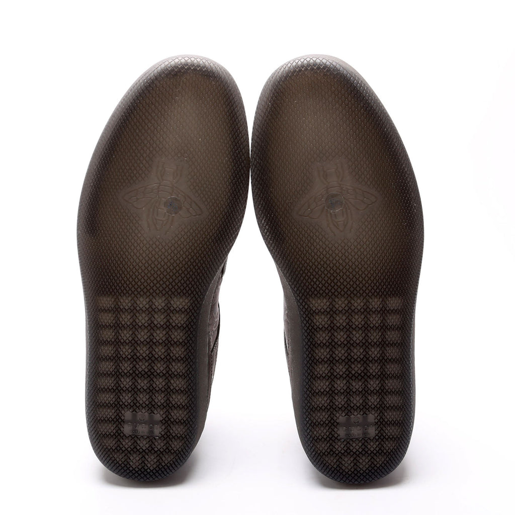 Gucci G75 Suede/Nylon Sneakers Men's Size 8.5 (Women's 41) Grey