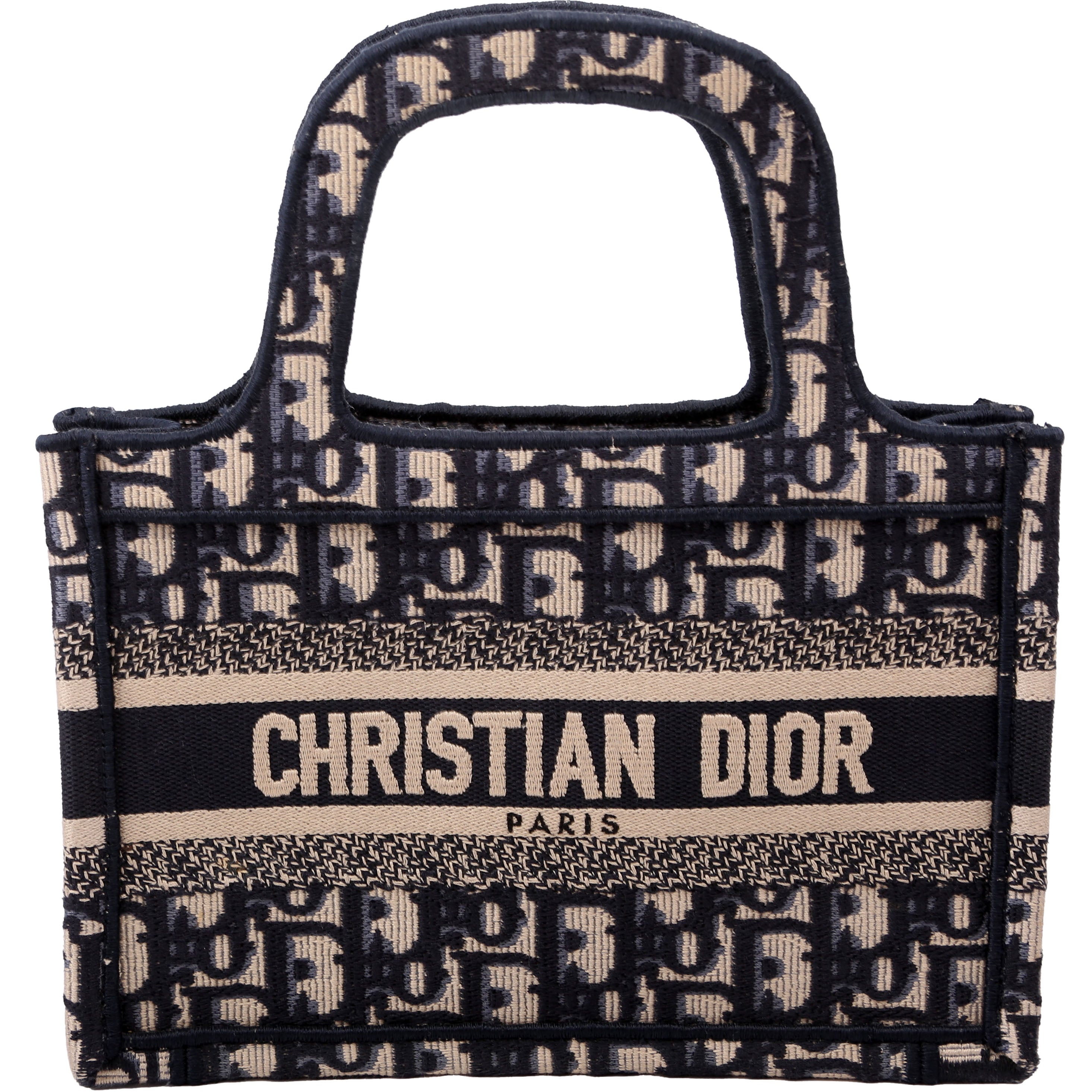 Christian Dior Book Tote Mini Navy