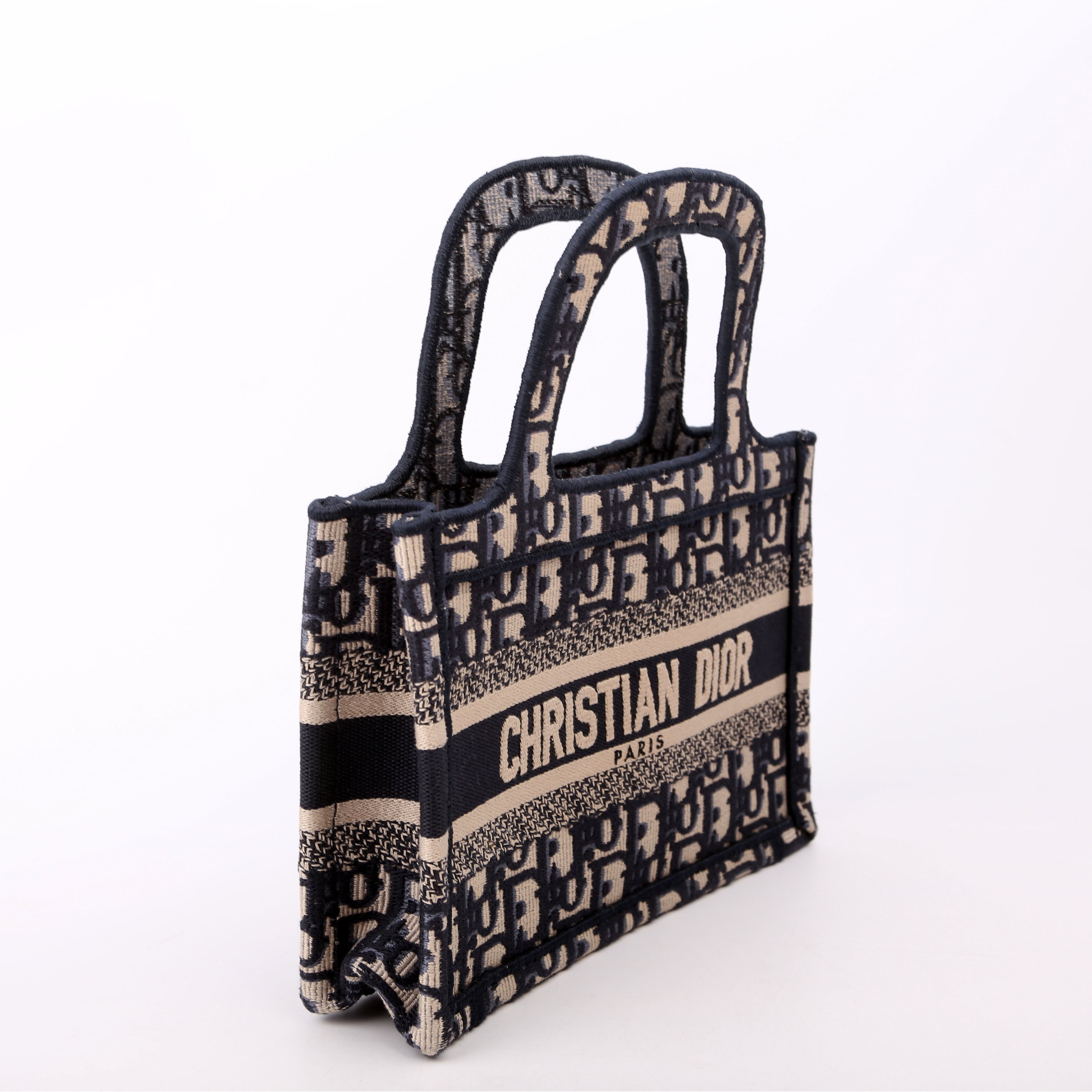 Christian Dior Book Tote Mini Navy