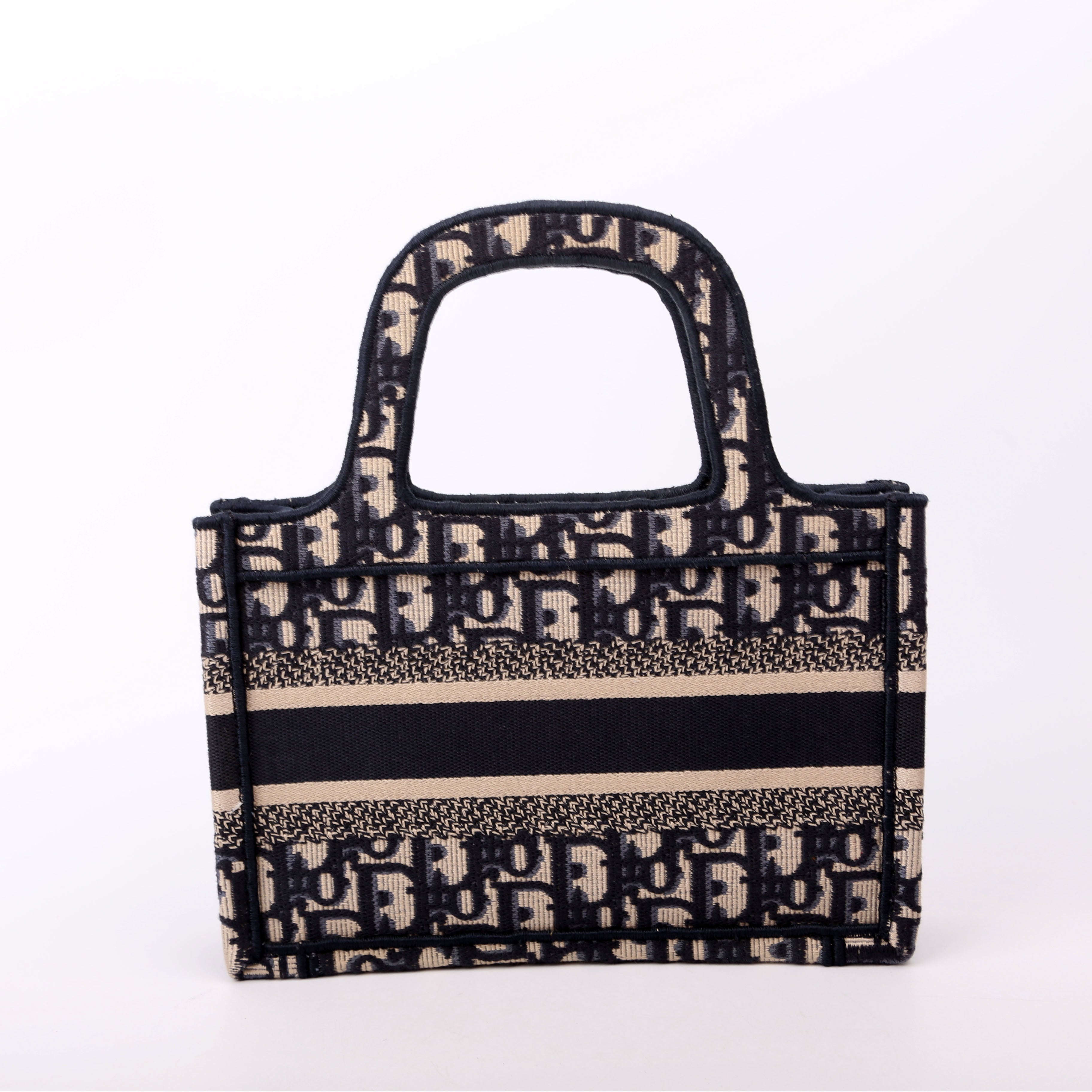 Christian Dior Book Tote Mini Navy