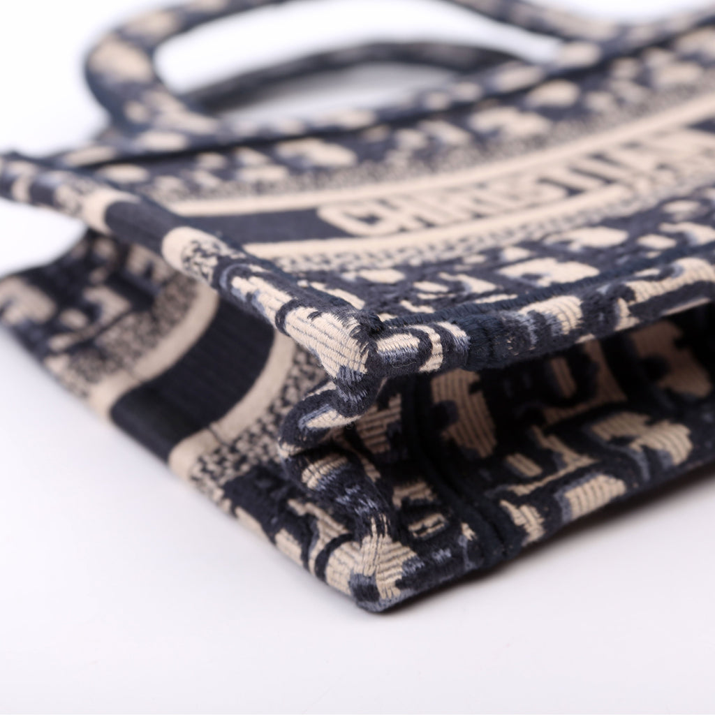 Christian Dior Book Tote Mini Navy