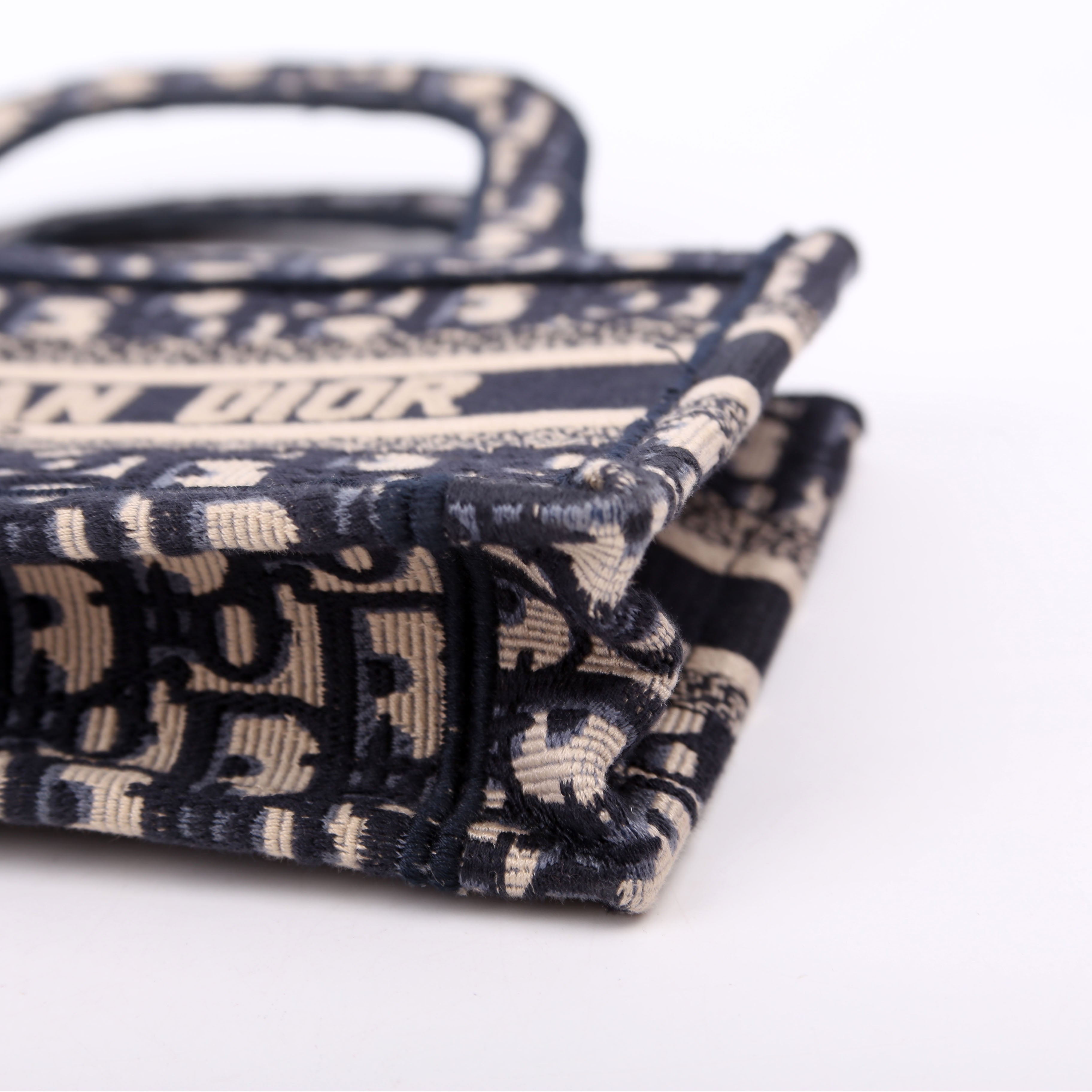 Christian Dior Book Tote Mini Navy