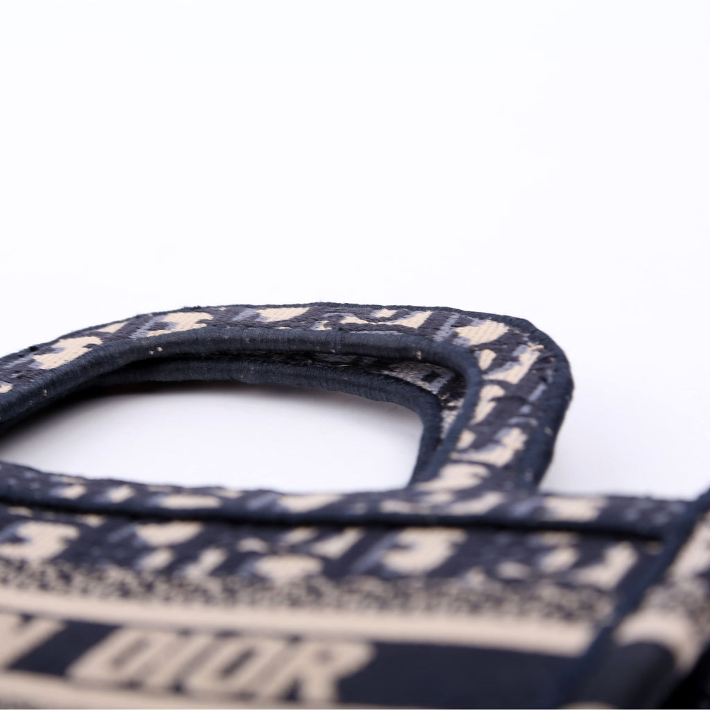 Christian Dior Book Tote Mini Navy
