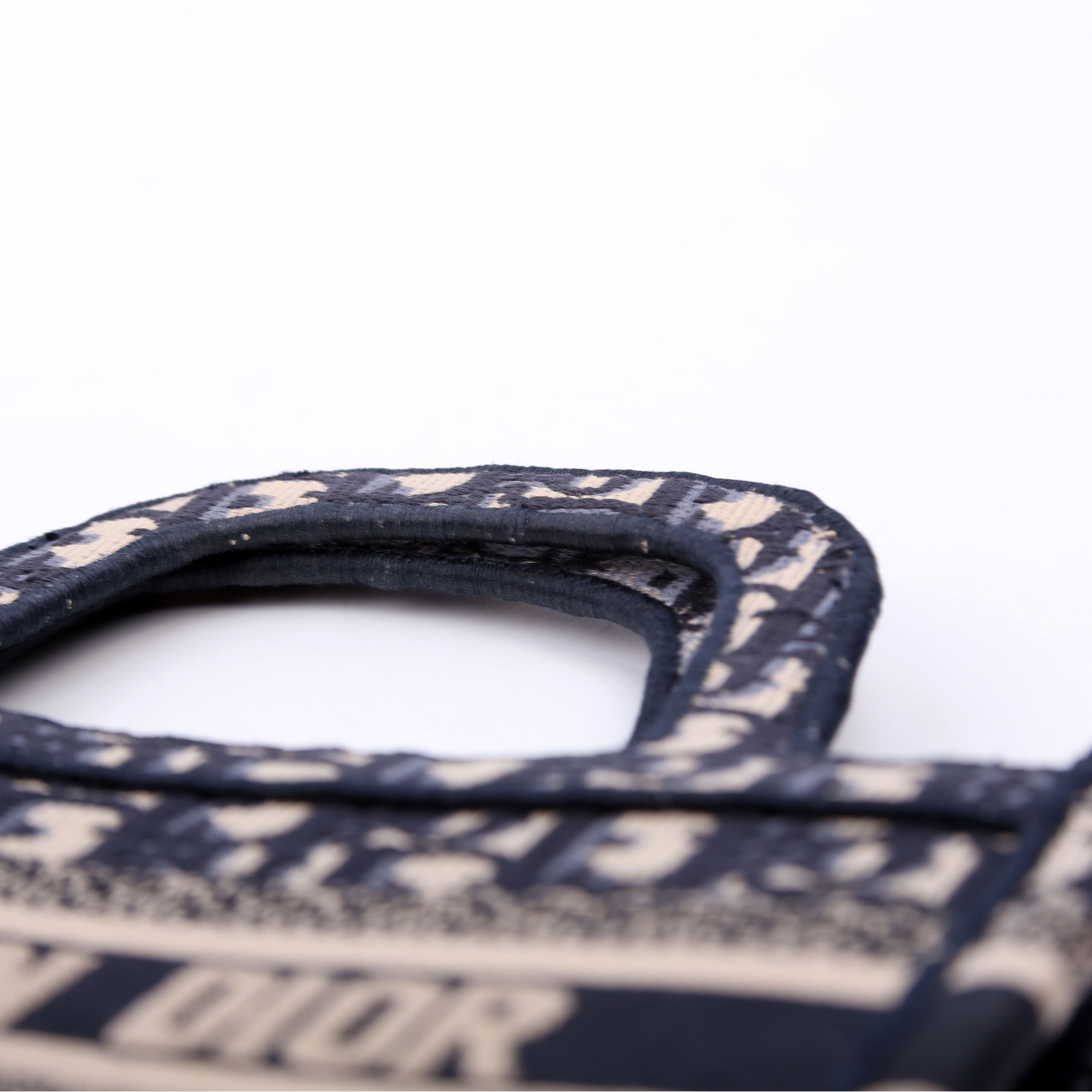 Christian Dior Book Tote Mini Navy