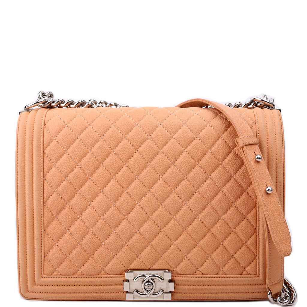 Chanel Boy Flap Large Caviar 16-20M Peach