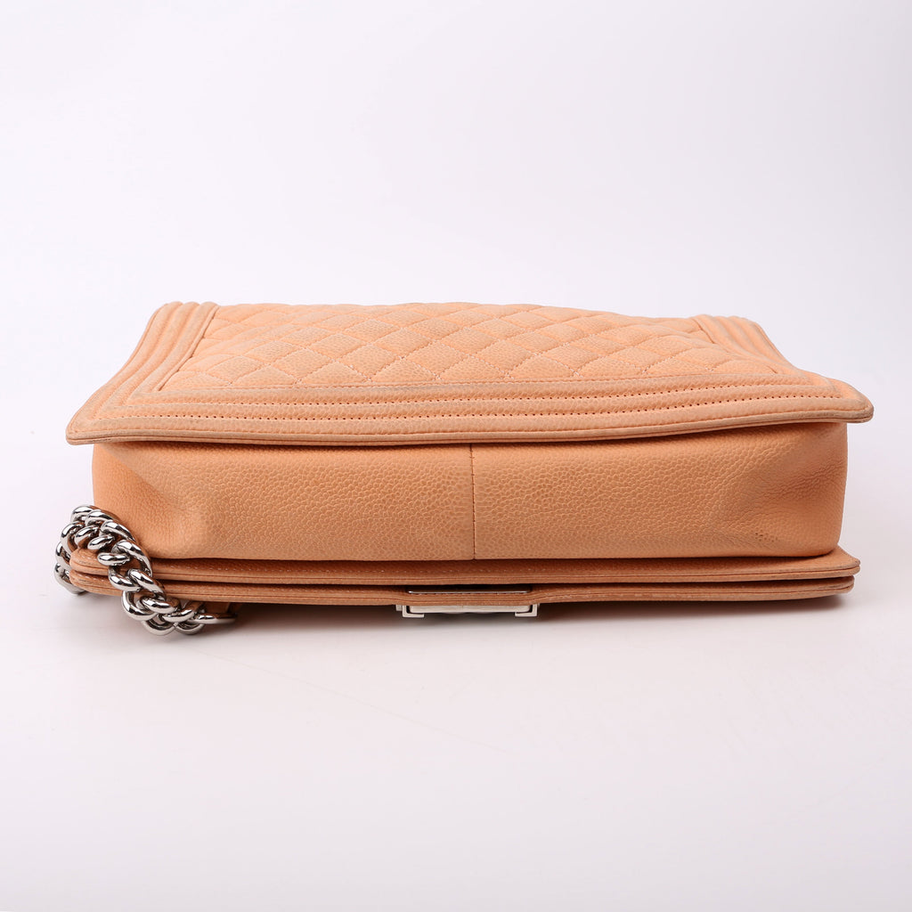 Chanel Boy Flap Large Caviar 16-20M Peach