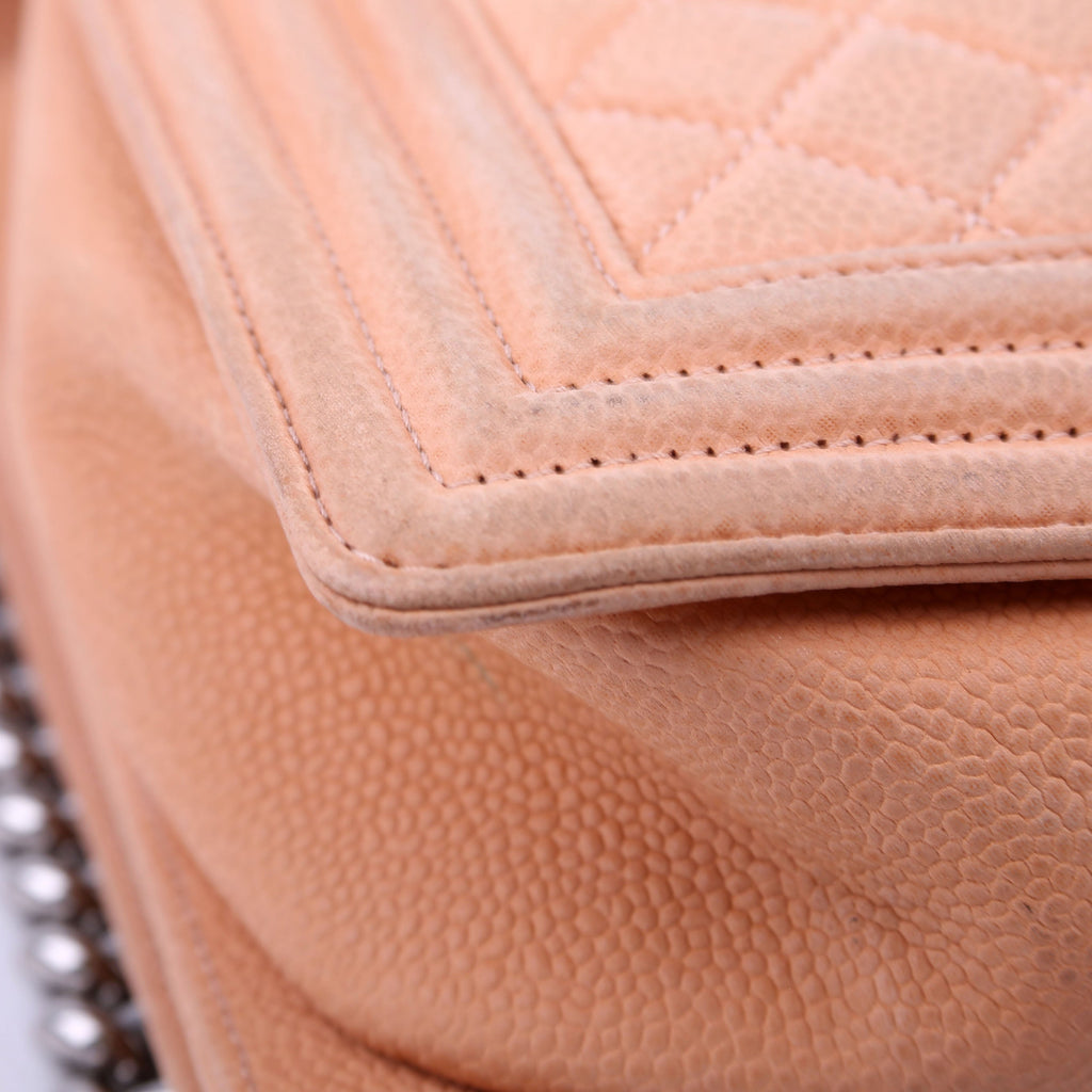 Chanel Boy Flap Large Caviar 16-20M Peach