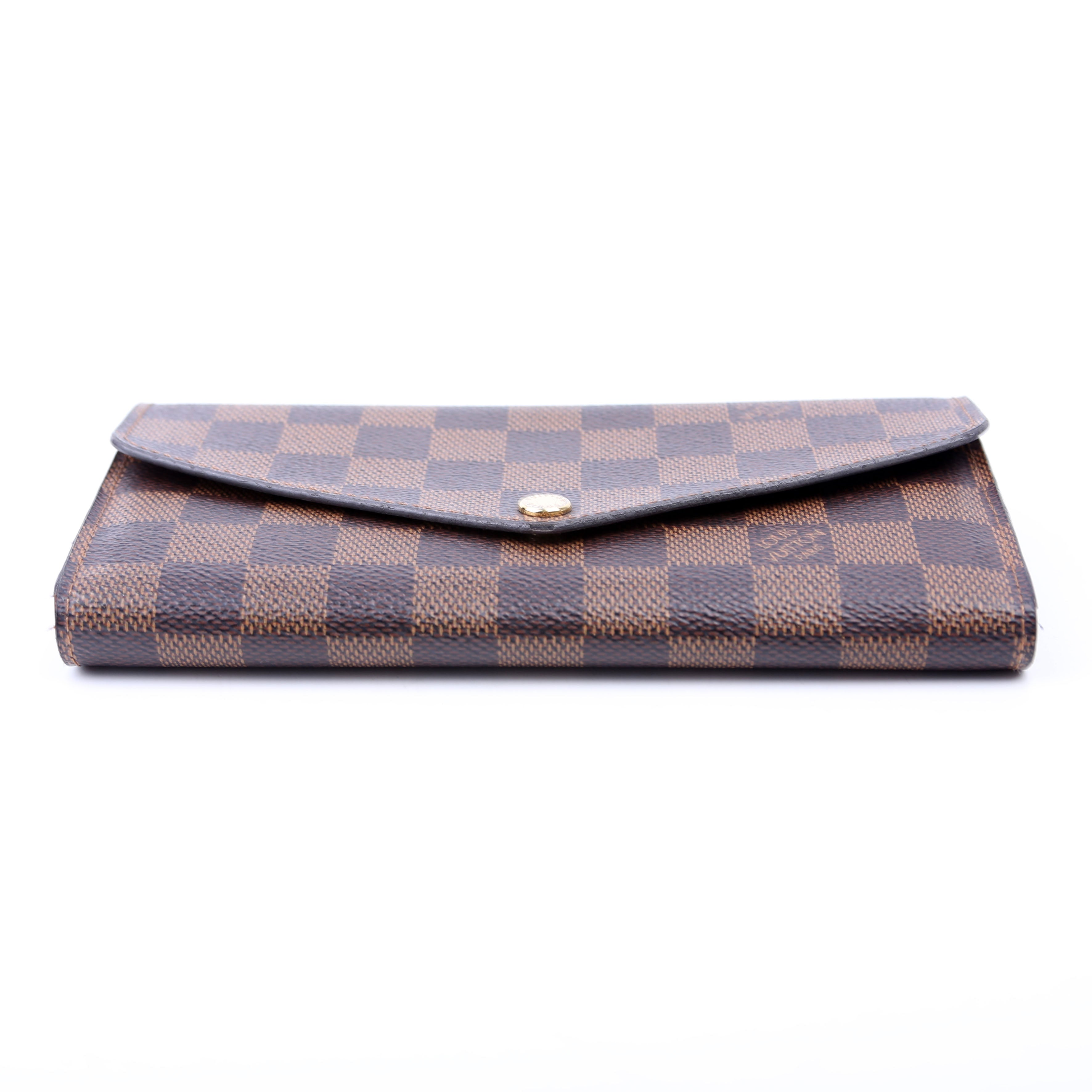 Louis Vuitton Sarah Wallet Damier Ebene Newer