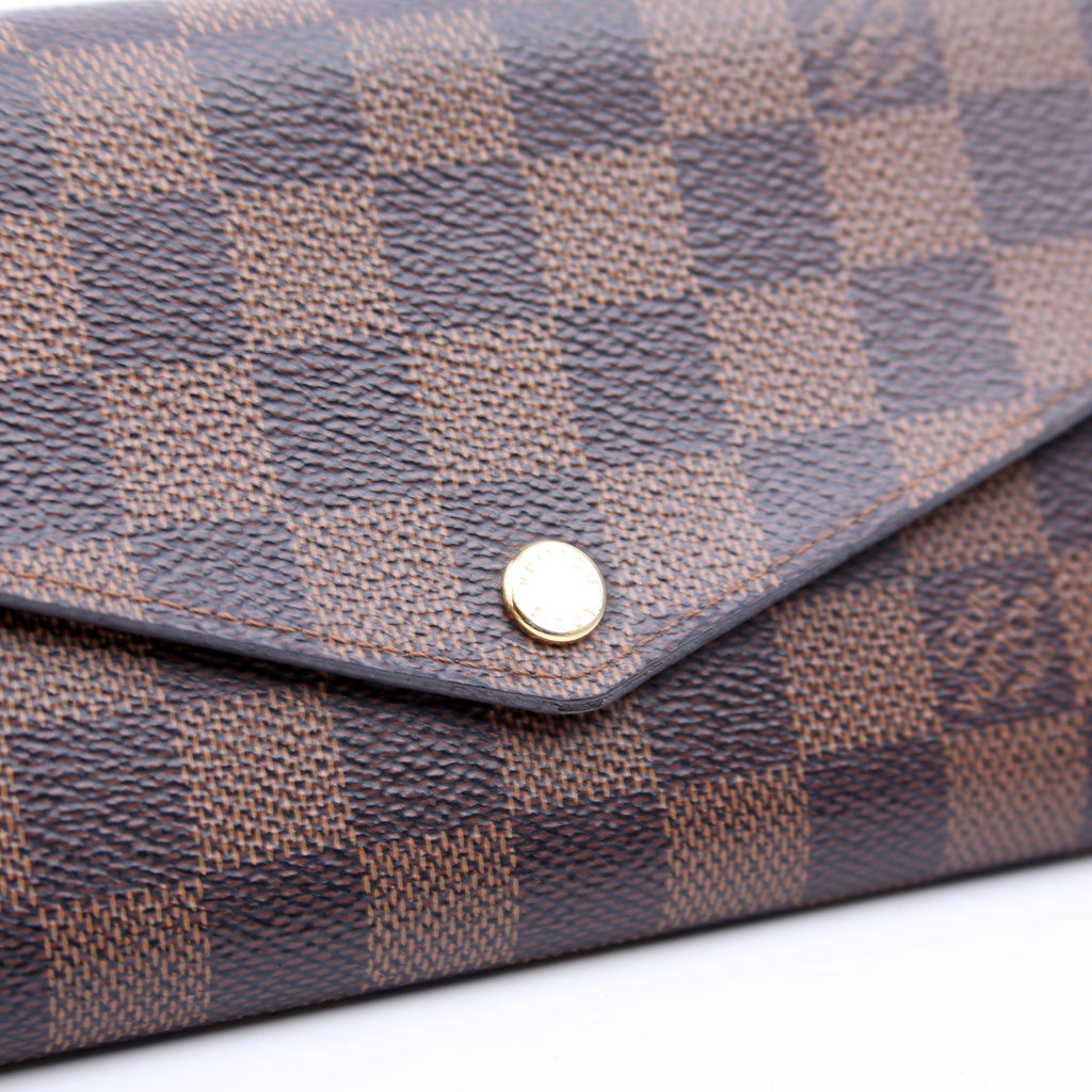 Louis Vuitton Sarah Wallet Damier Ebene Newer
