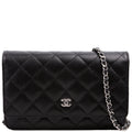 Chanel WOC Classic Quilted Caviar RFID Black