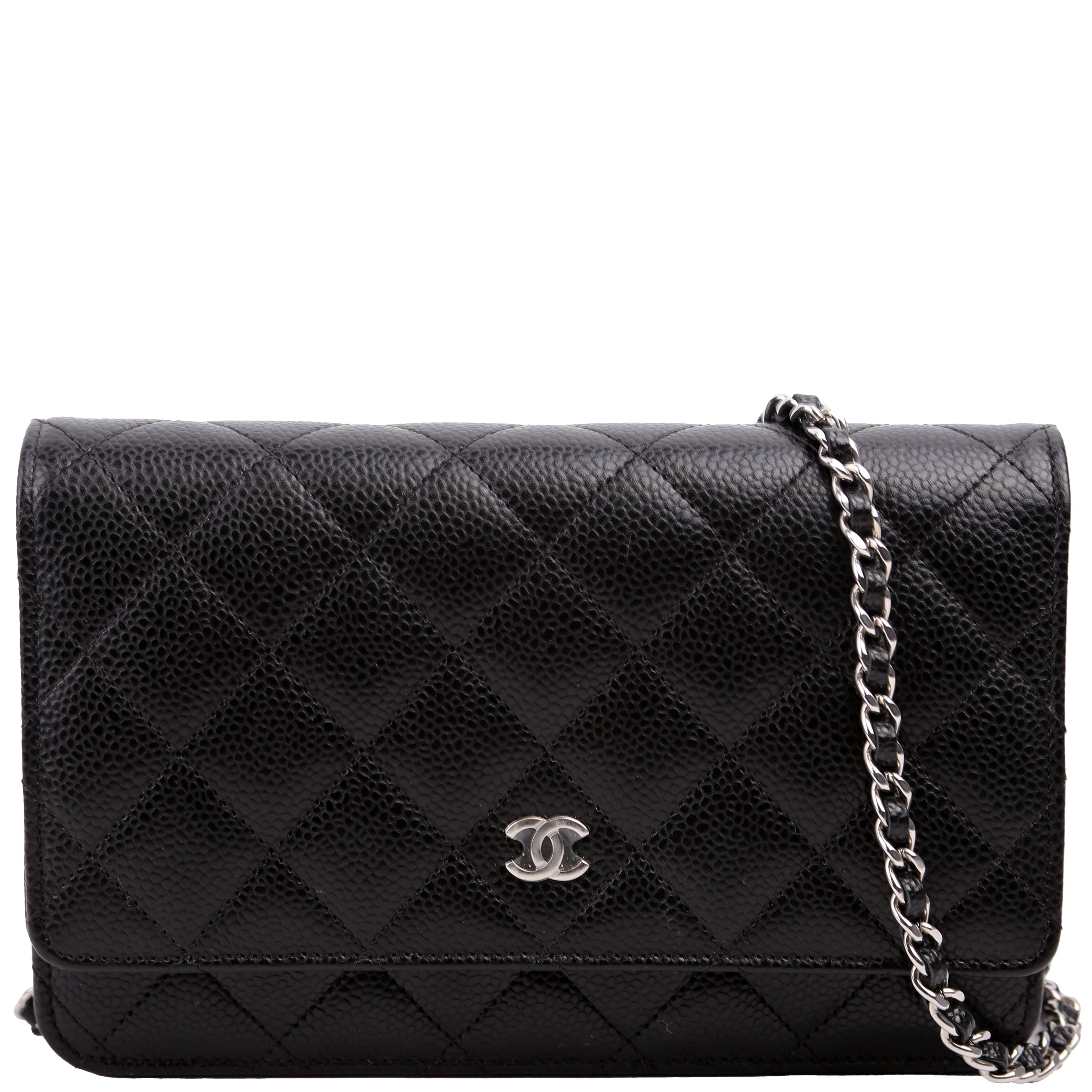 Chanel WOC Classic Quilted Caviar RFID Black
