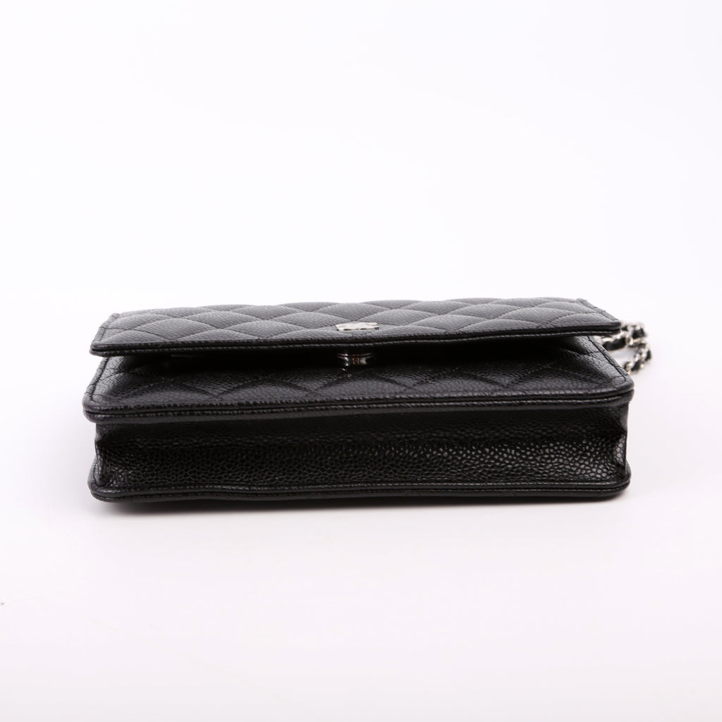 Chanel WOC Classic Quilted Caviar RFID Black