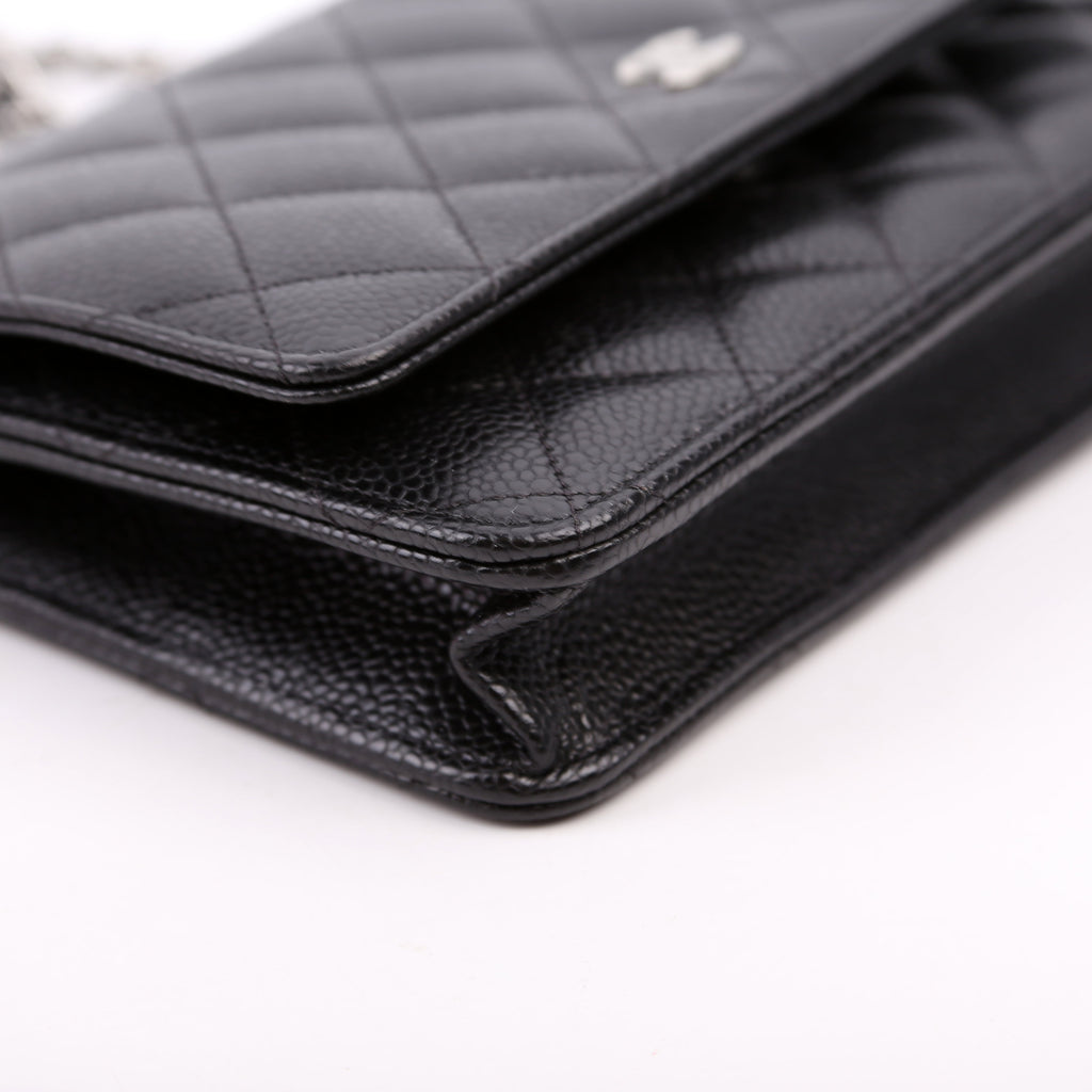 Chanel WOC Classic Quilted Caviar RFID Black