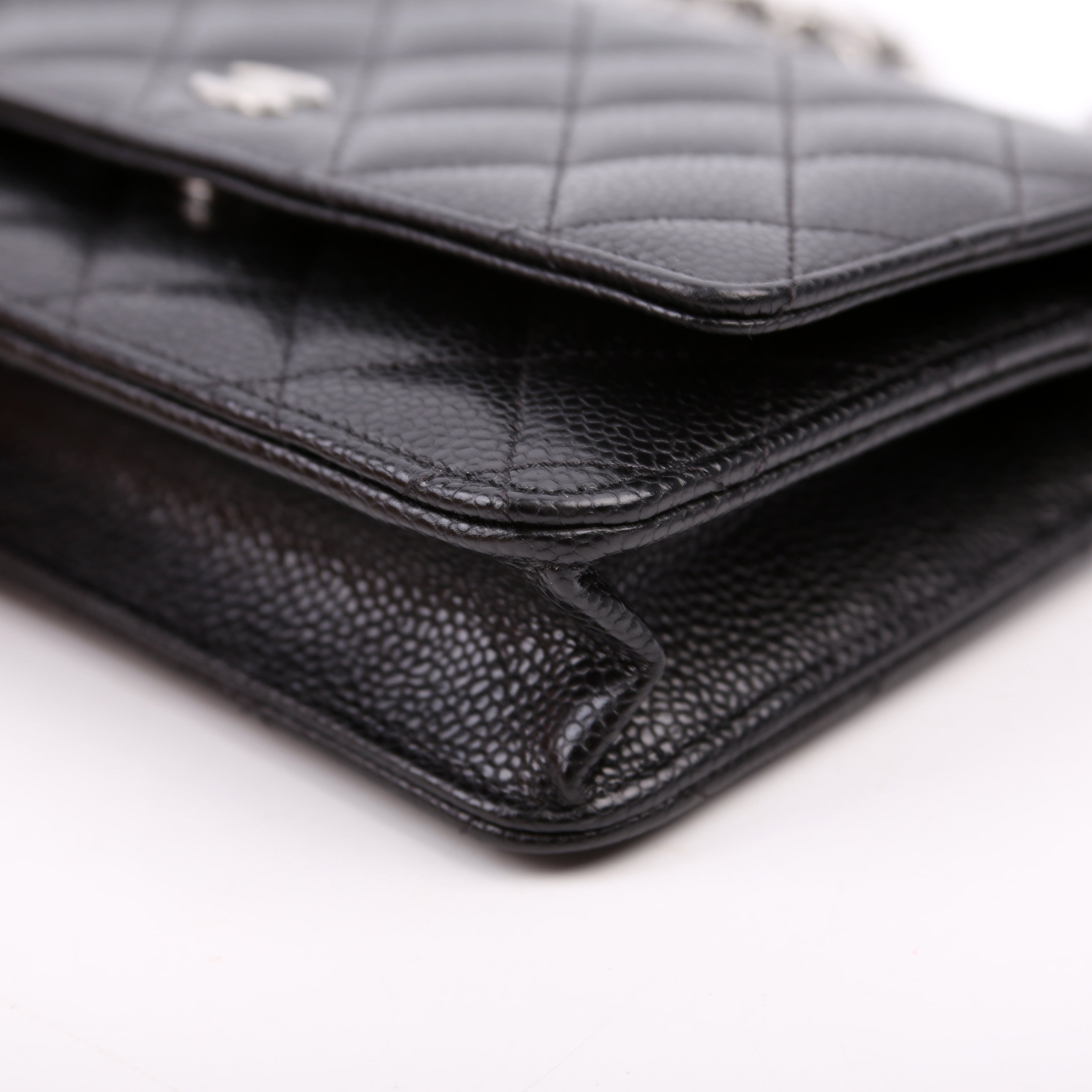 Chanel WOC Classic Quilted Caviar RFID Black