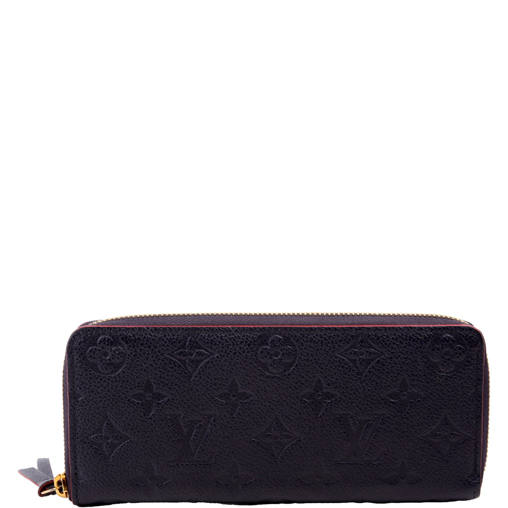 Louis Vuitton Clemence Wallet Empreinte Blue/Red