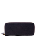 Louis Vuitton Clemence Wallet Empreinte Blue/Red