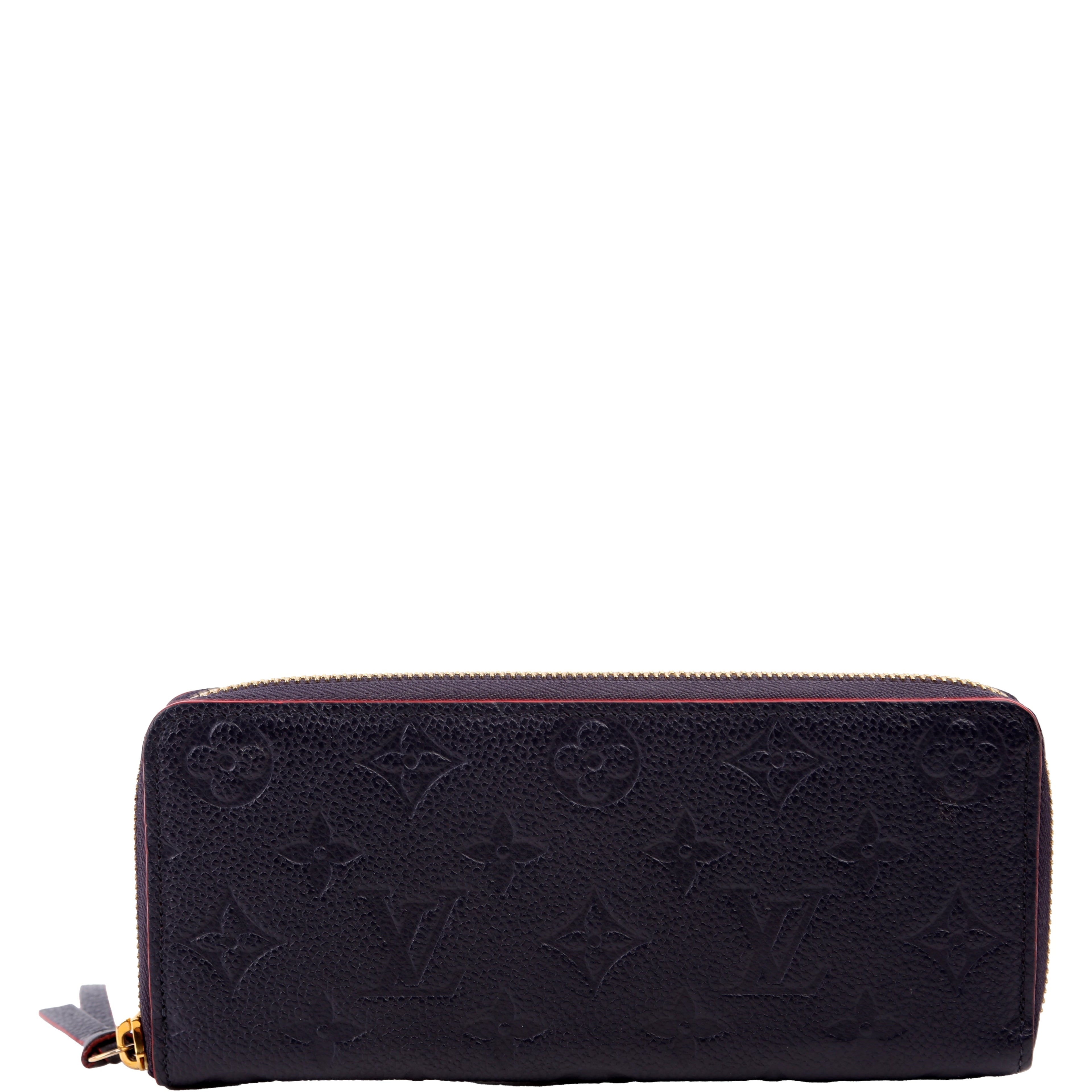 Louis Vuitton Clemence Wallet Empreinte Blue/Red