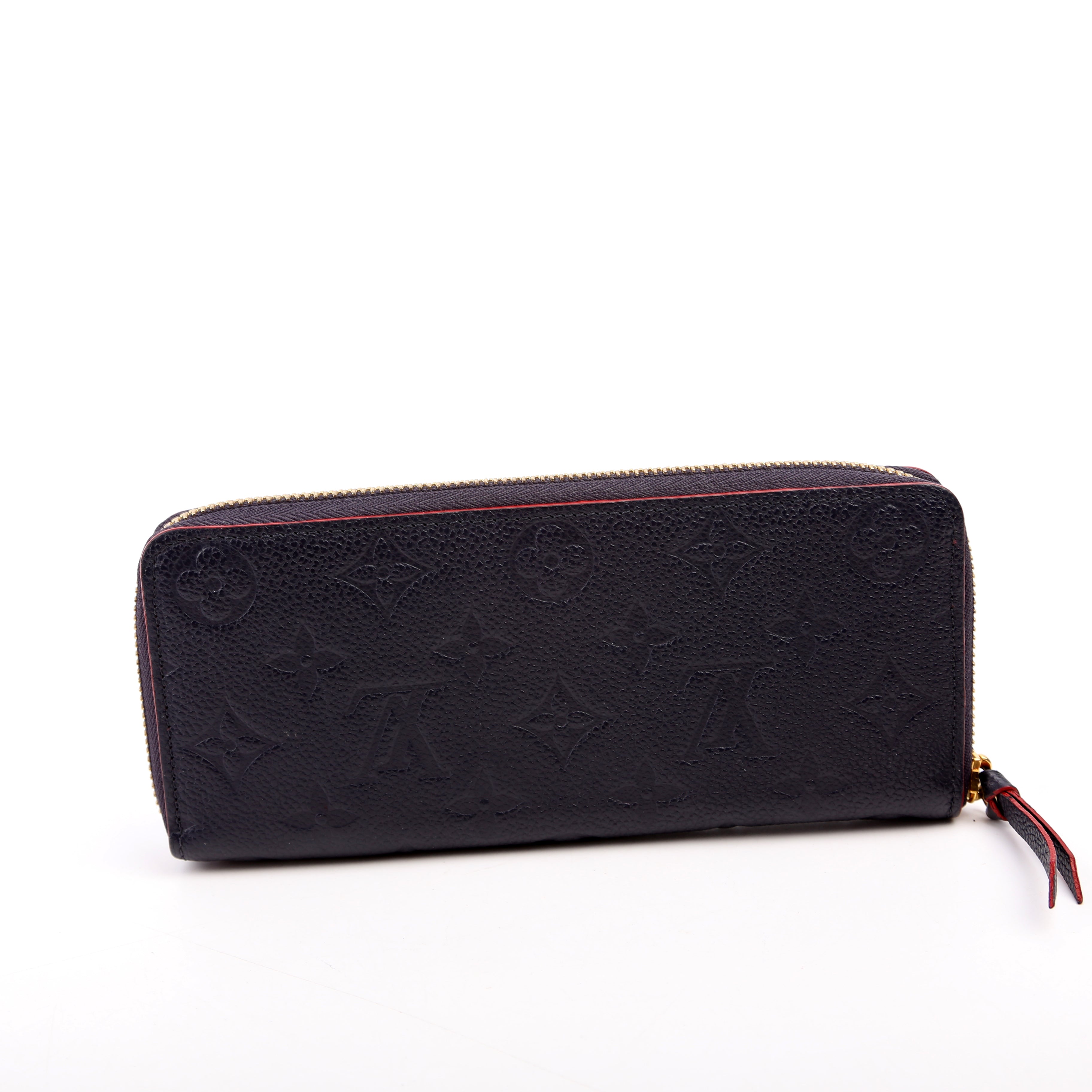 Louis Vuitton Clemence Wallet Empreinte Blue/Red