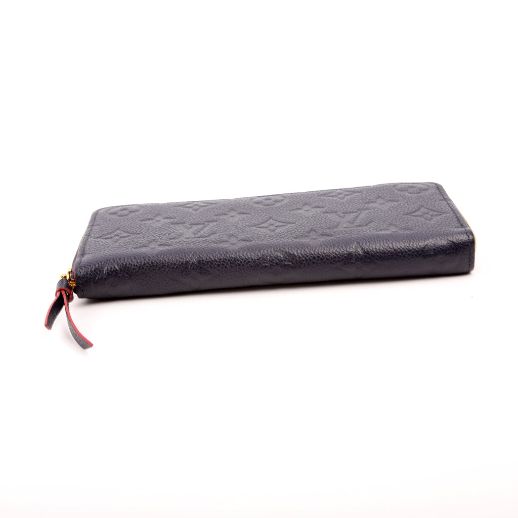 Louis Vuitton Clemence Wallet Empreinte Blue/Red
