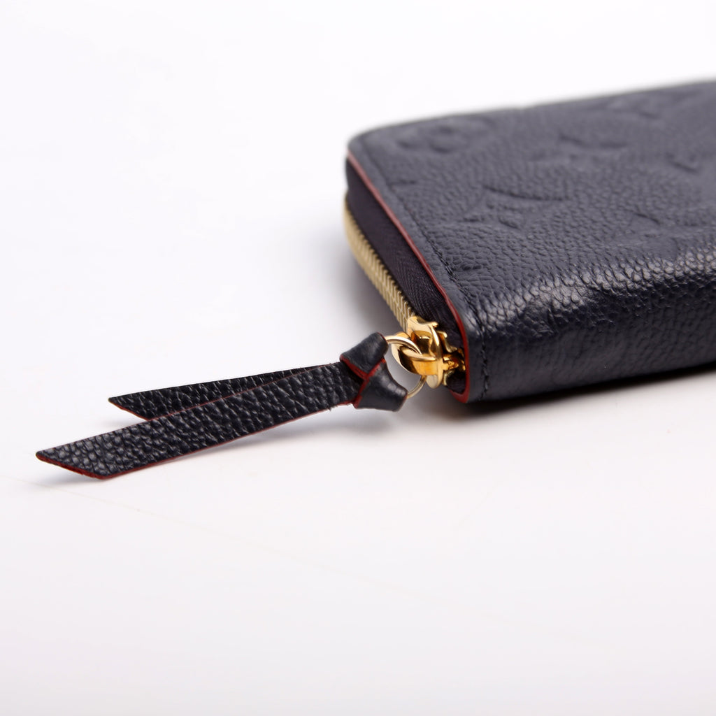 Louis Vuitton Clemence Wallet Empreinte Blue/Red