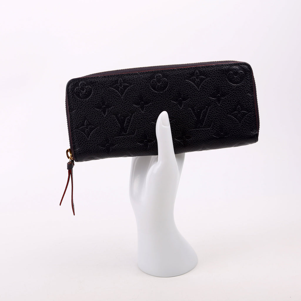 Louis Vuitton Clemence Wallet Empreinte Blue/Red