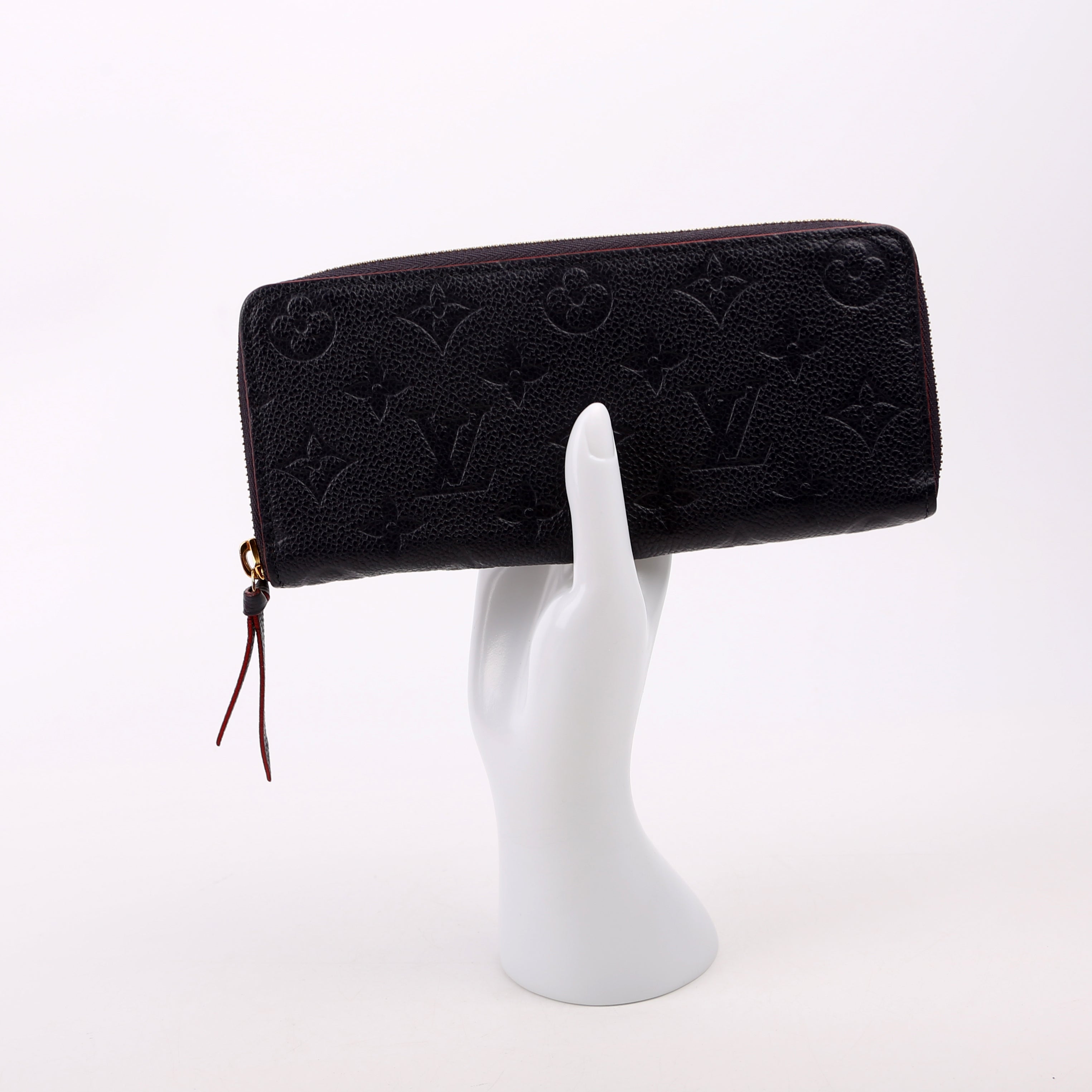 Louis Vuitton Clemence Wallet Empreinte Blue/Red
