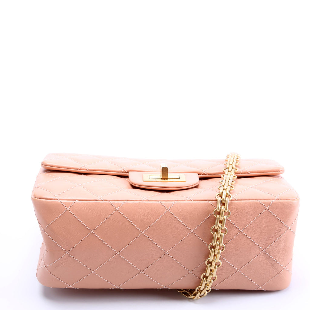 Chanel 2.55 Reissue Mini Flap Aged Calfskin RFID Peach