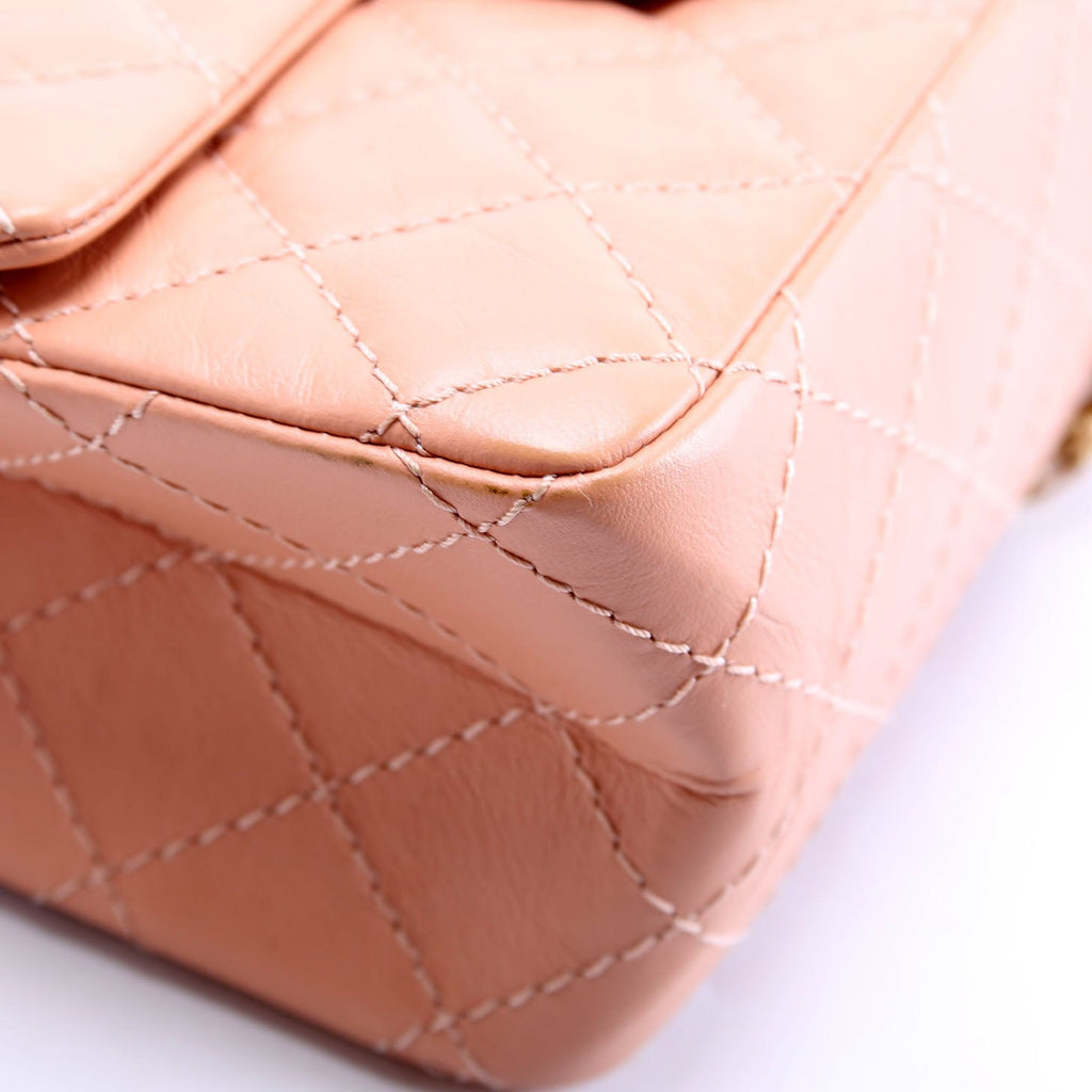 Chanel 2.55 Reissue Mini Flap Aged Calfskin RFID Peach