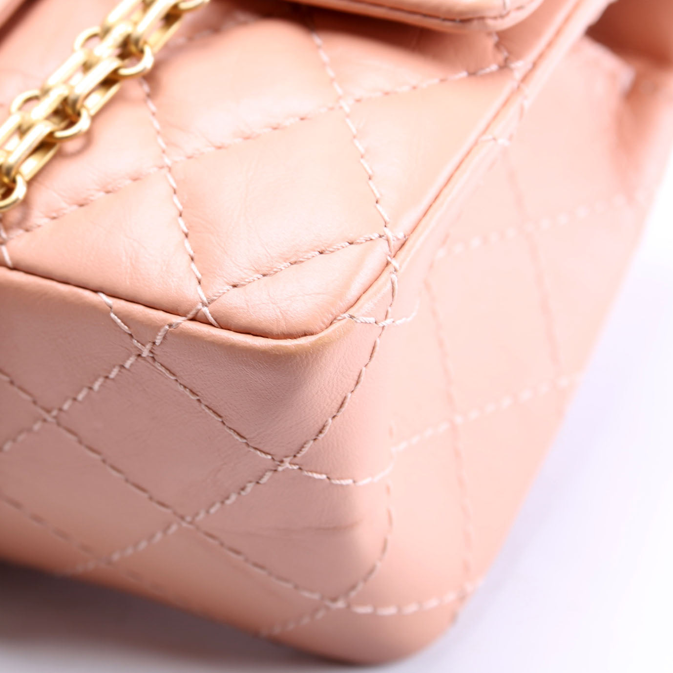 Chanel 2.55 Reissue Mini Flap Aged Calfskin RFID Peach