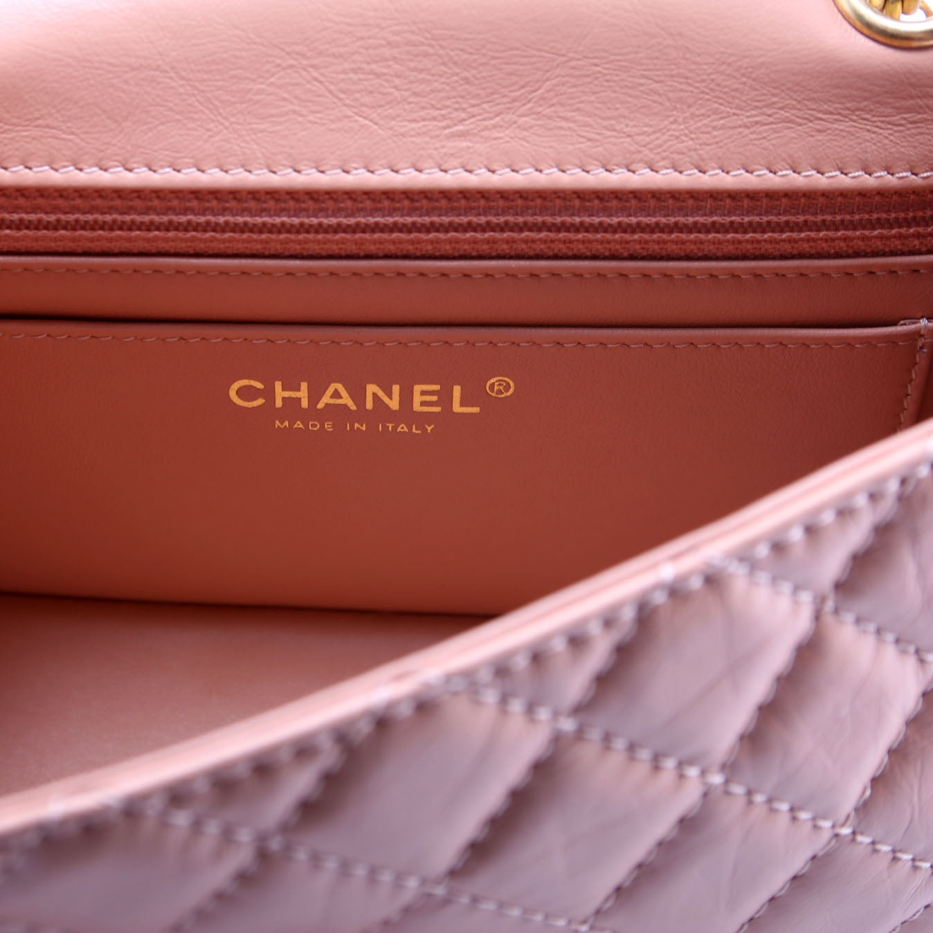 Chanel 2.55 Reissue Mini Flap Aged Calfskin RFID Peach