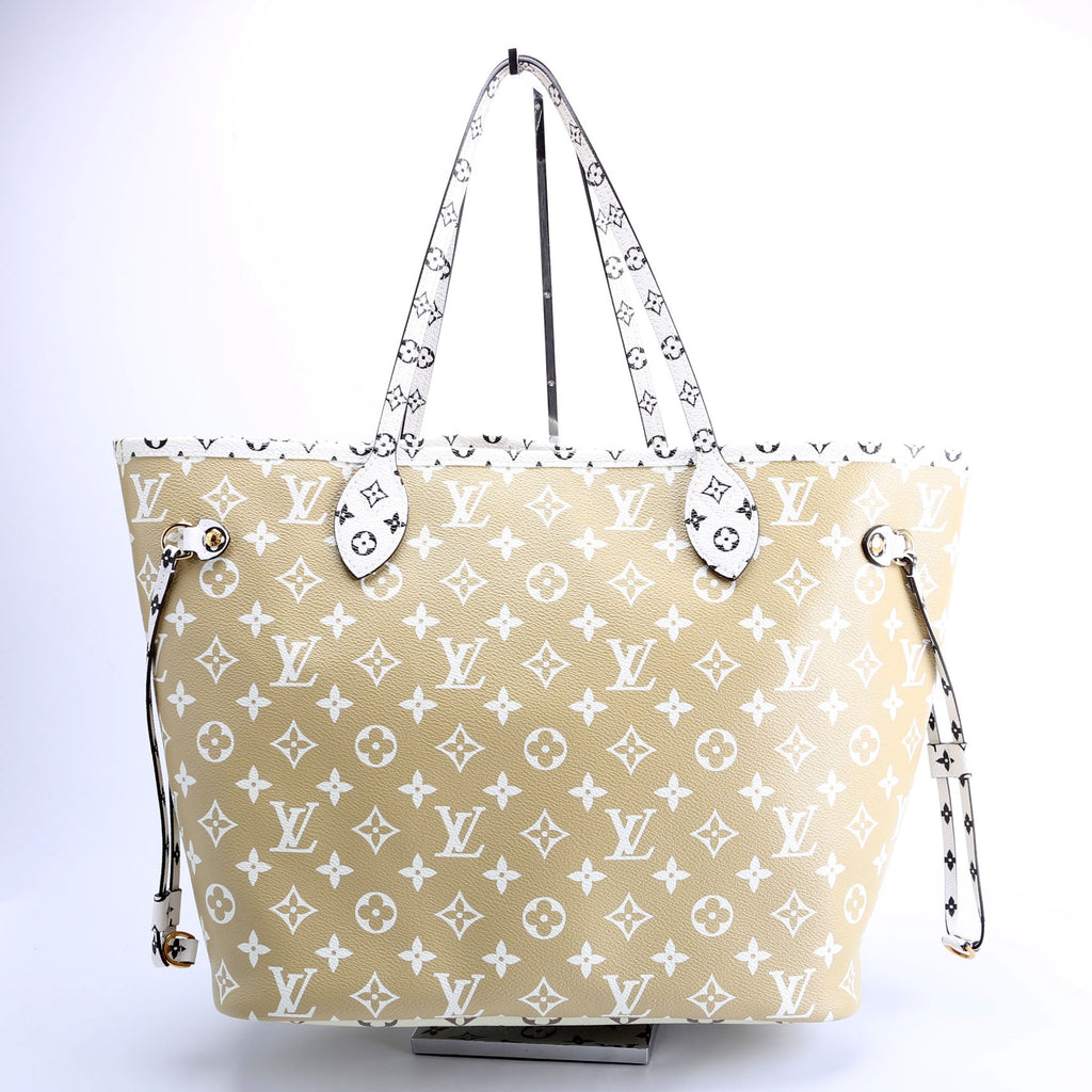 Louis Vuitton Neverfull With Wallet MM Giant Monogram Green/Beige