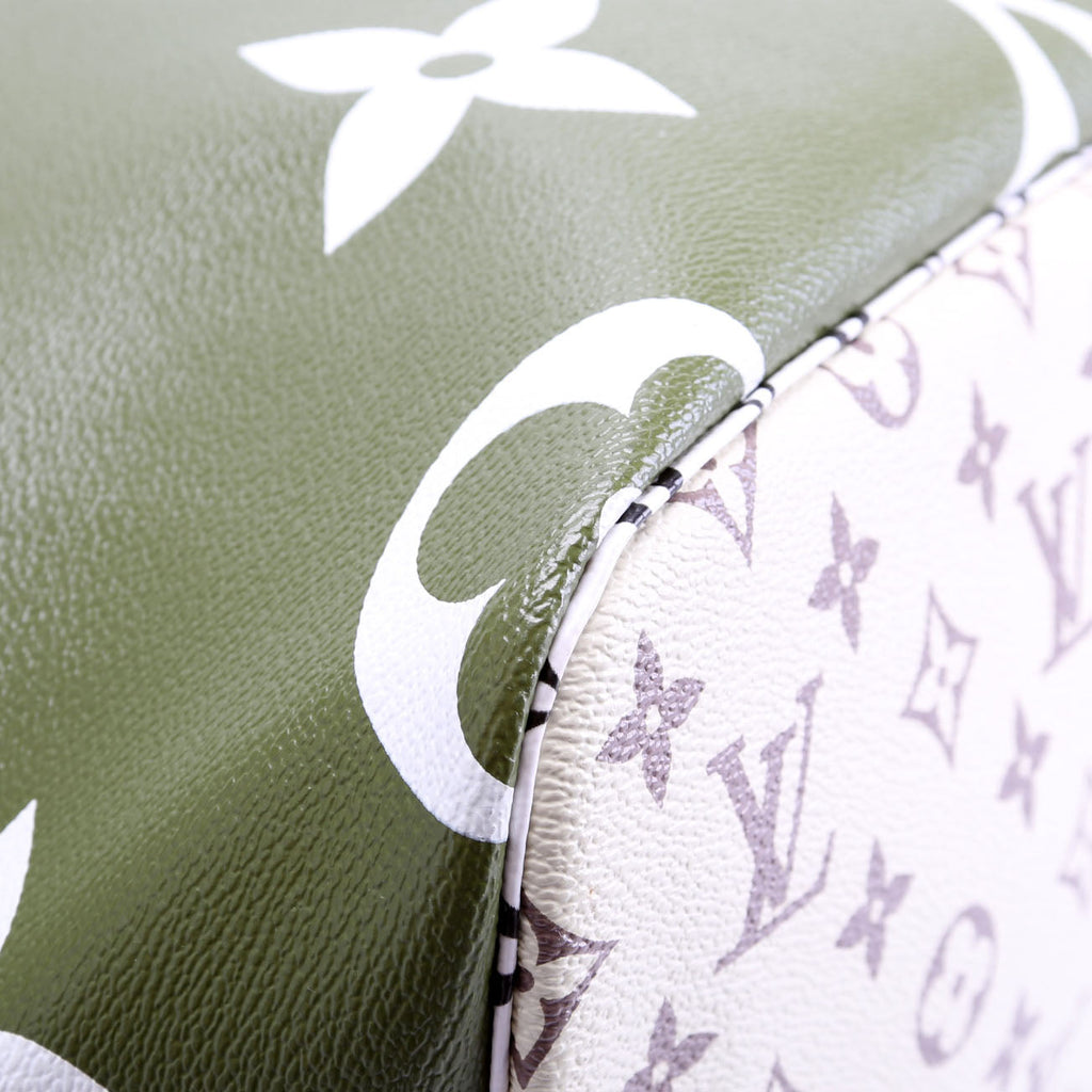 Louis Vuitton Neverfull With Wallet MM Giant Monogram Green/Beige