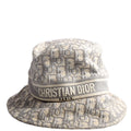 Christian Dior Oblique Bucket Hat Size 56 Grey/Beige