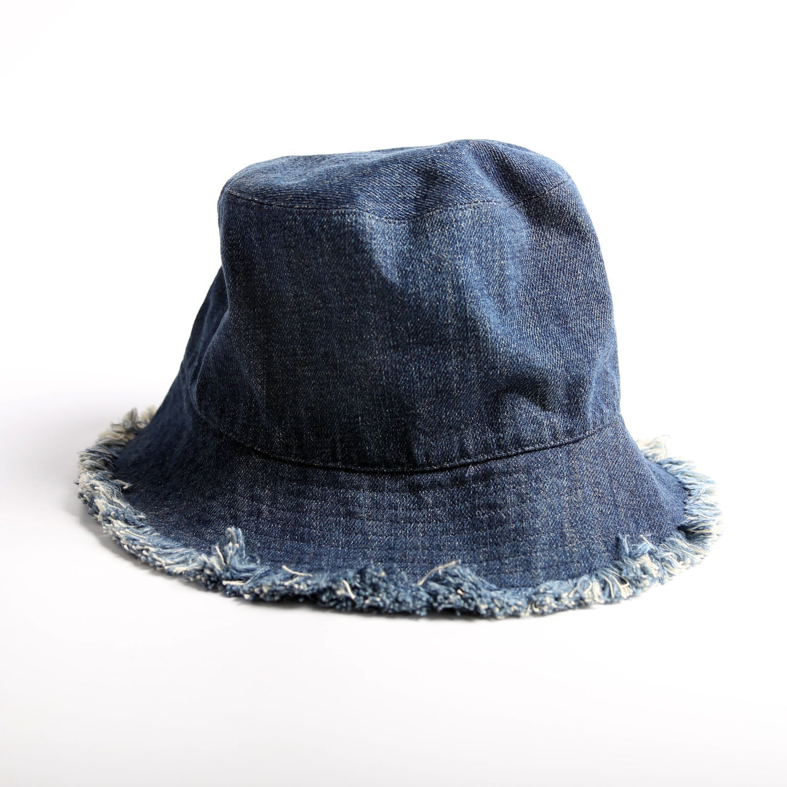 Christian Dior Logo Denim Bucket Hat Size 57 Blue