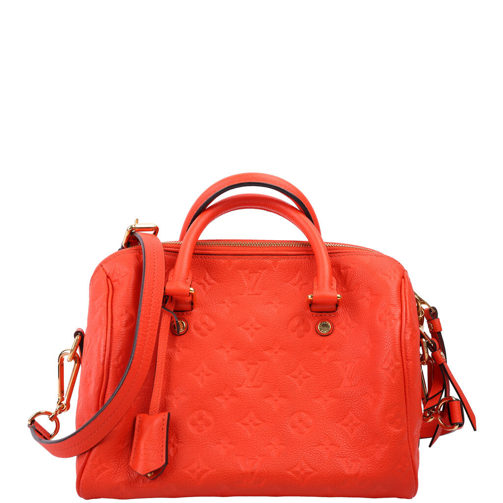 Louis Vuitton Speedy 25 Bandouliere Empreinte Orange