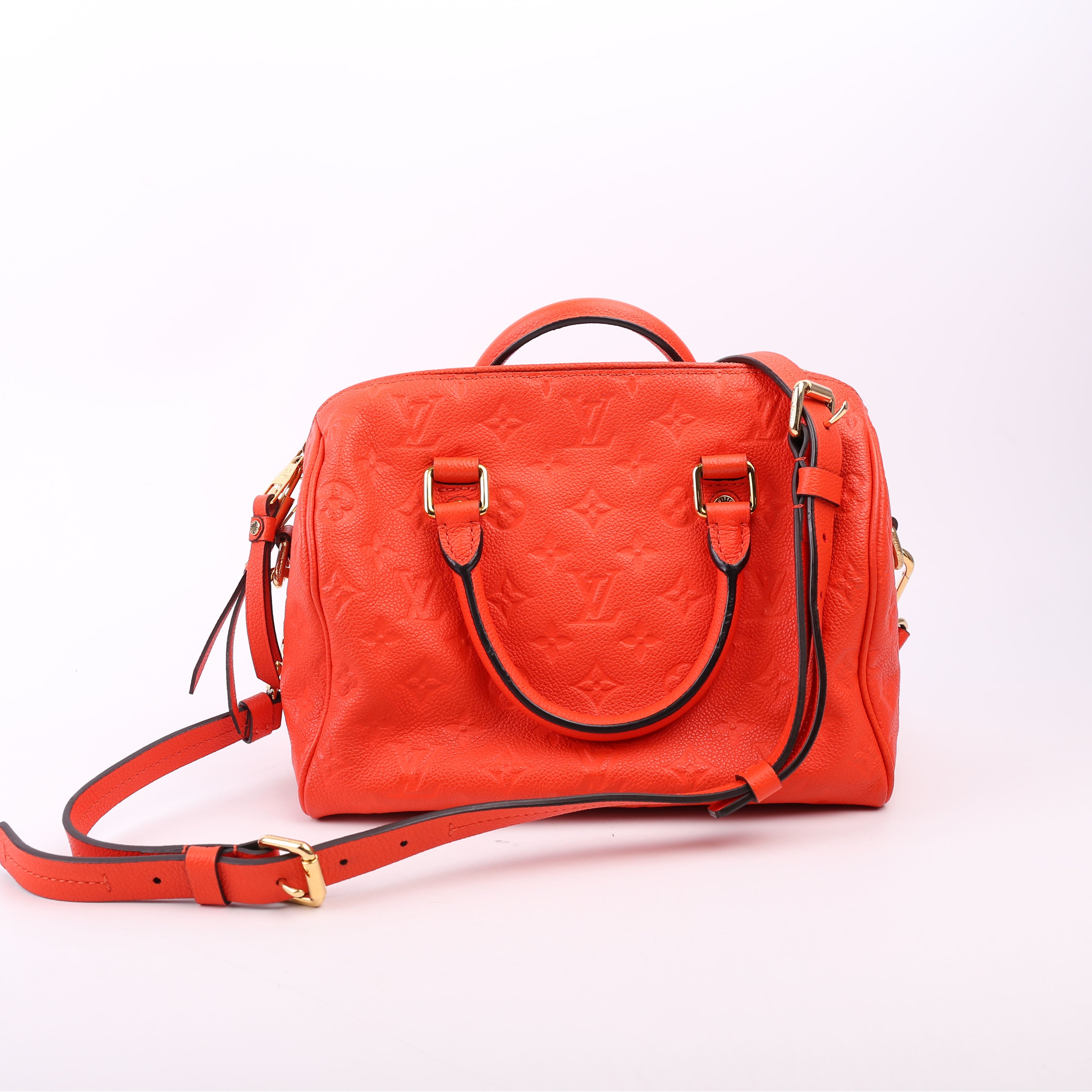 Louis Vuitton Speedy 25 Bandouliere Empreinte Orange